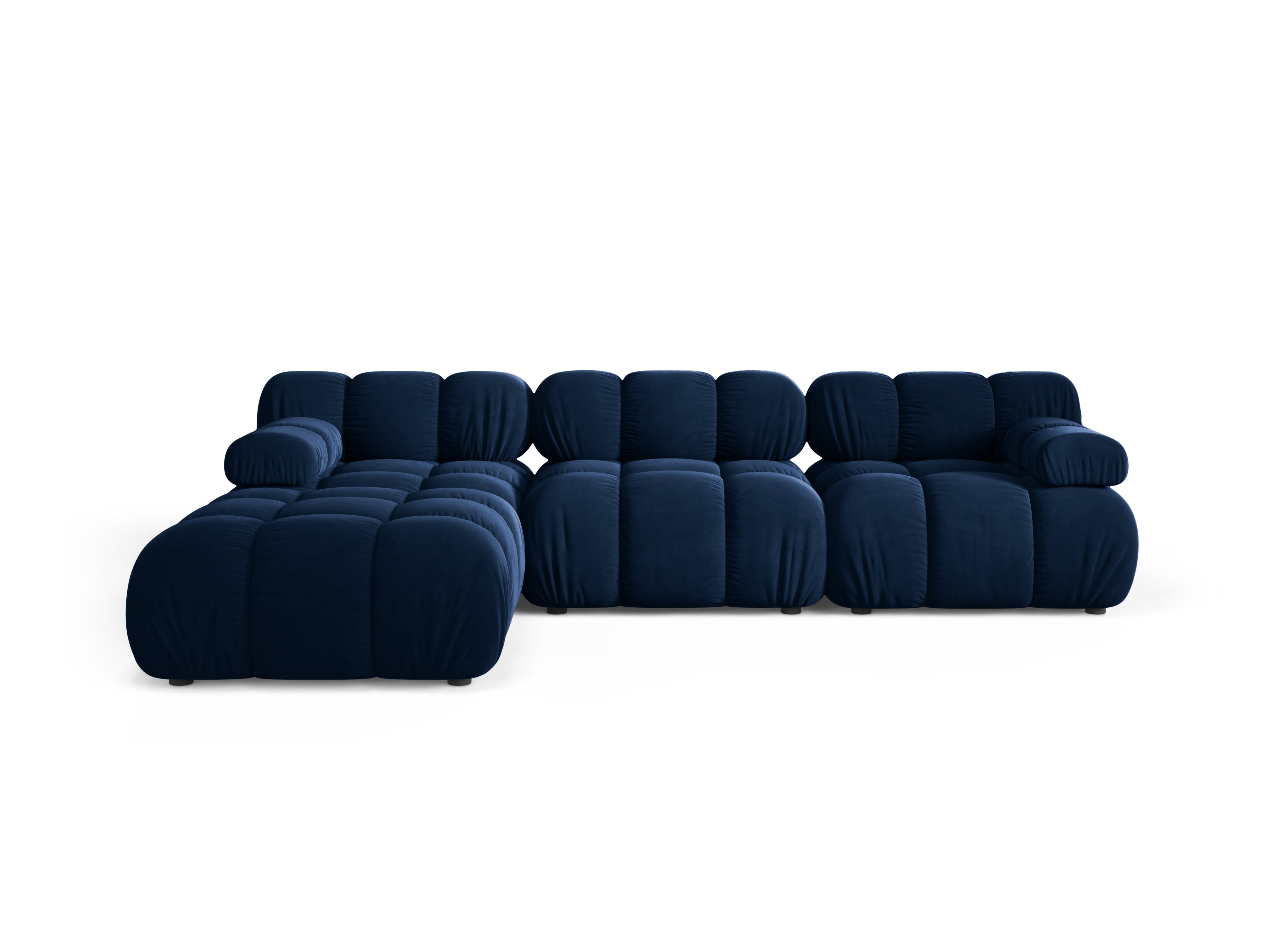 Universal velvet corner sofa BELLIS in royal blue