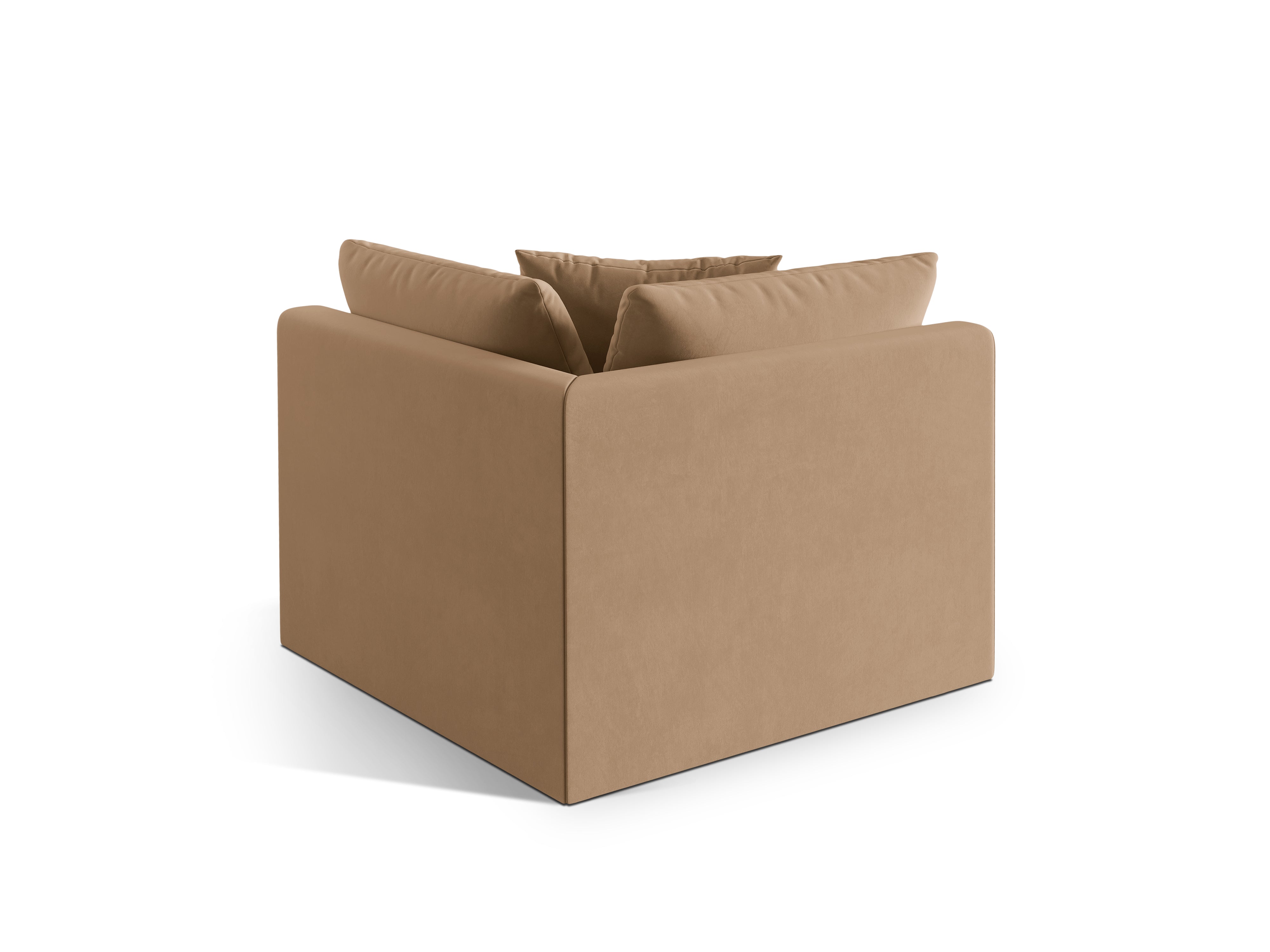 Velvet modular sofa CHRIS - sand corner element