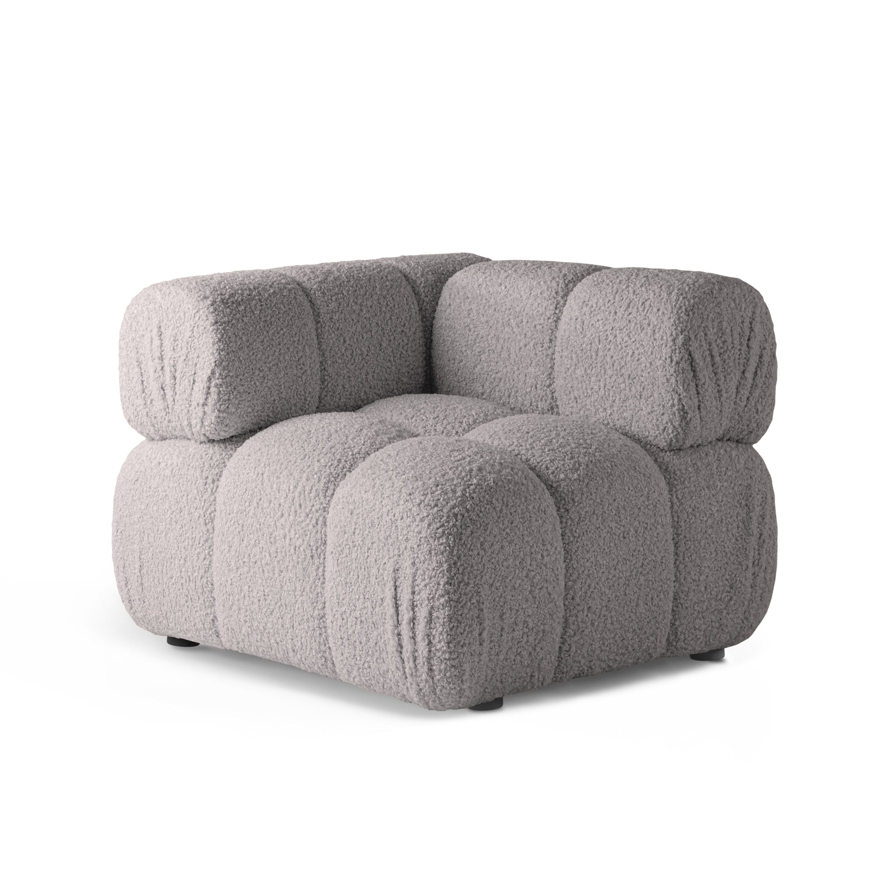 BELLIS Modular Sofa - Gray Boucle Corner Module