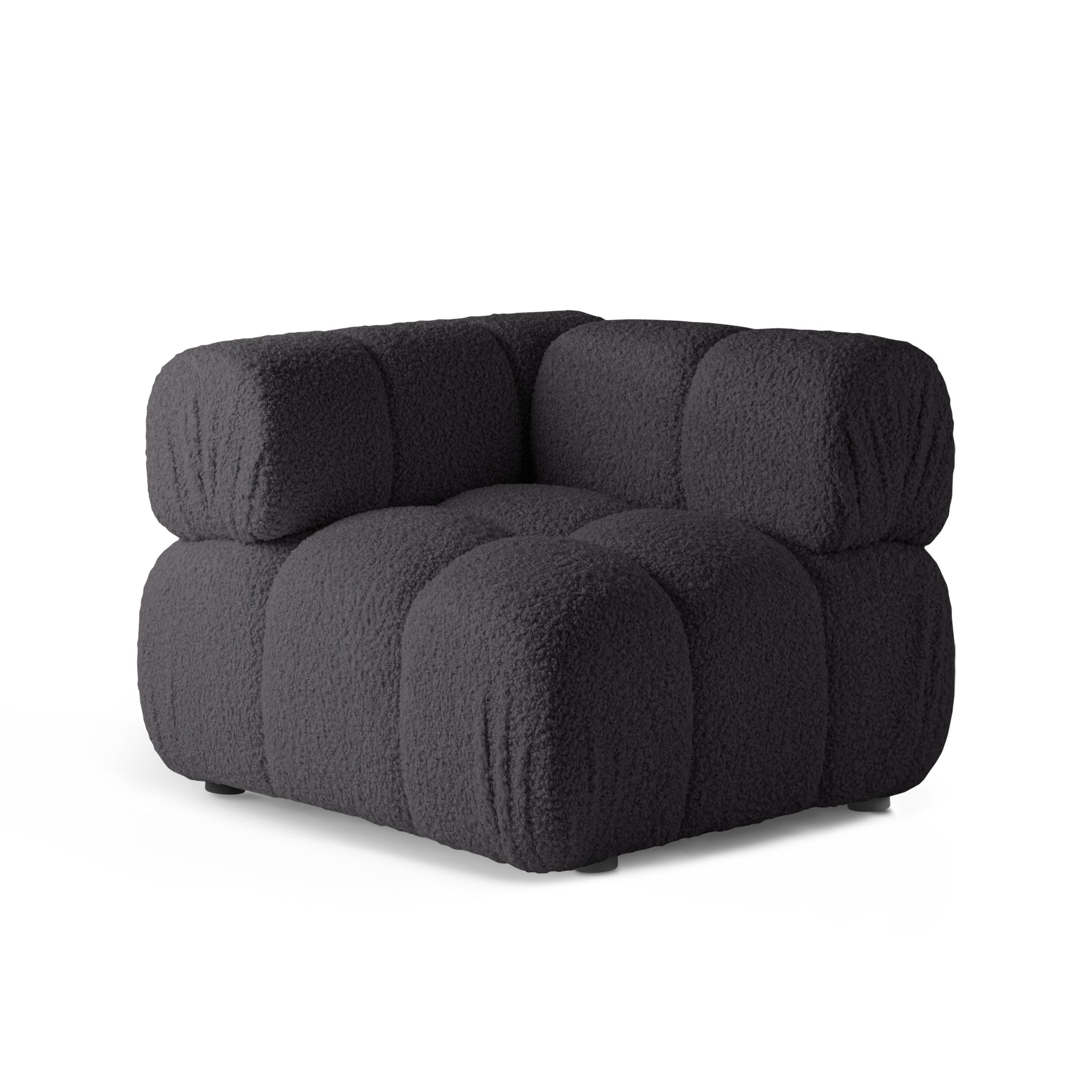 BELLIS Modular Sofa - Graphite Boucle Corner Module