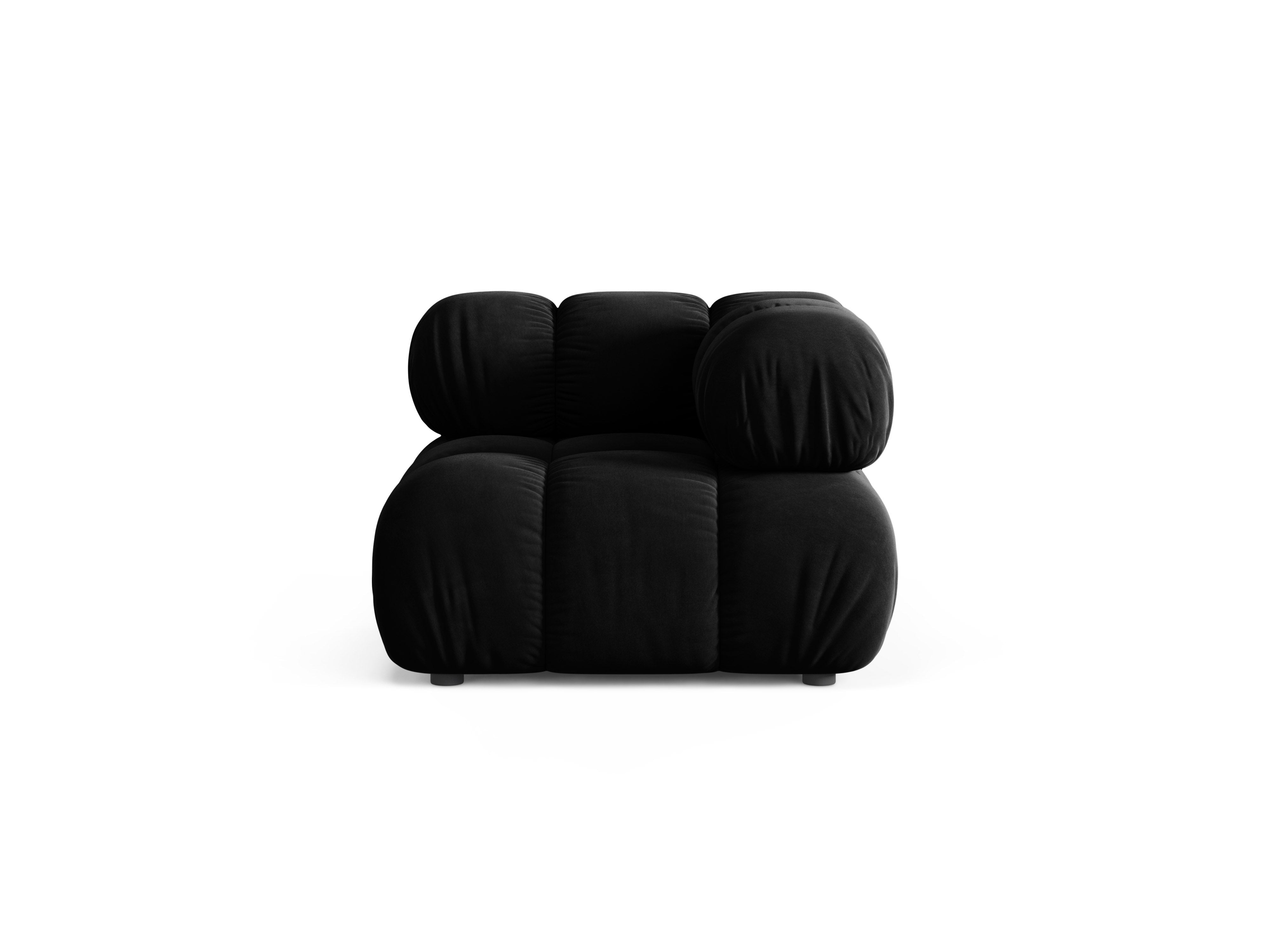 BELLIS Modular Sofa - Black Velvet Corner Module