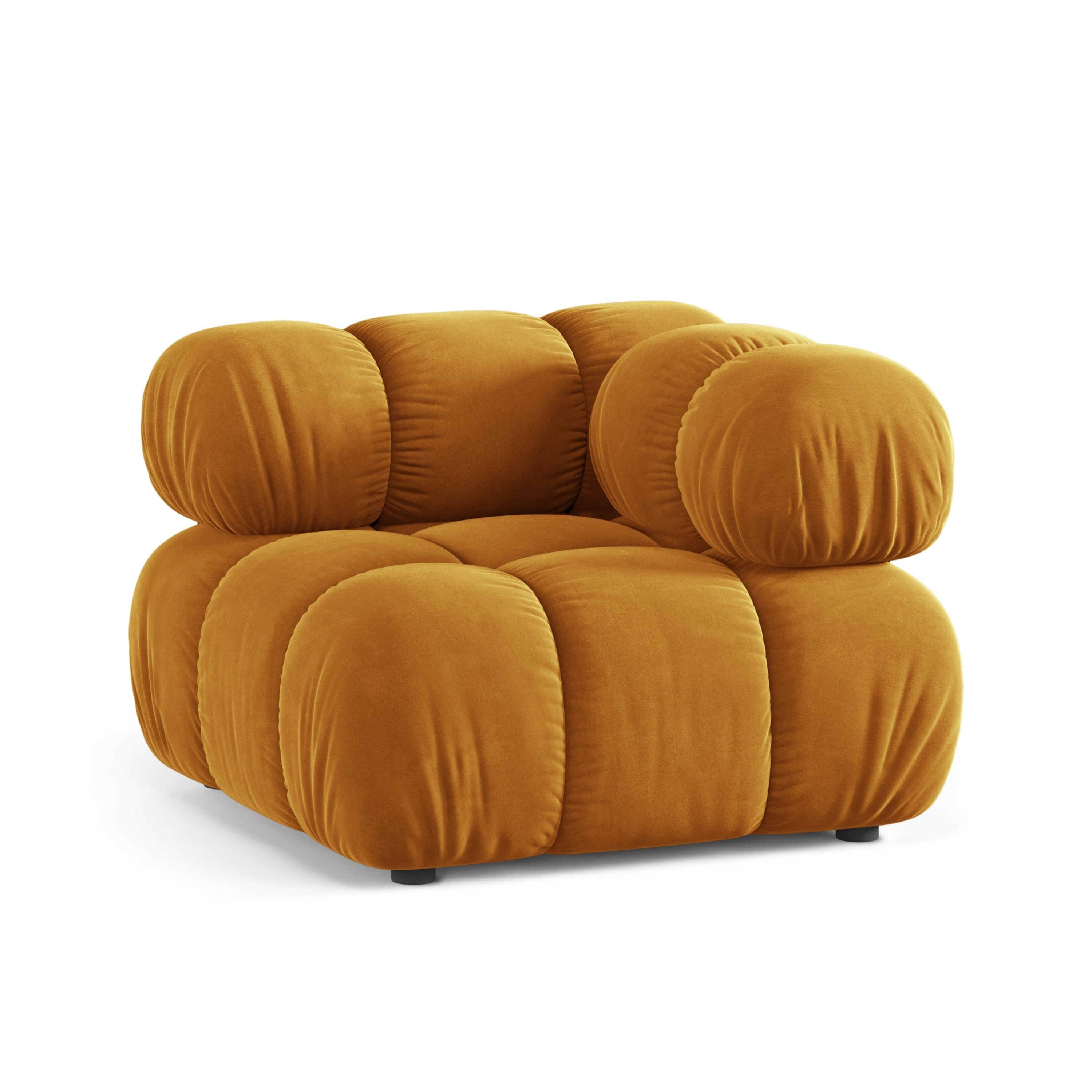BELLIS Modular Sofa - Mustard Corner Module in Velvet