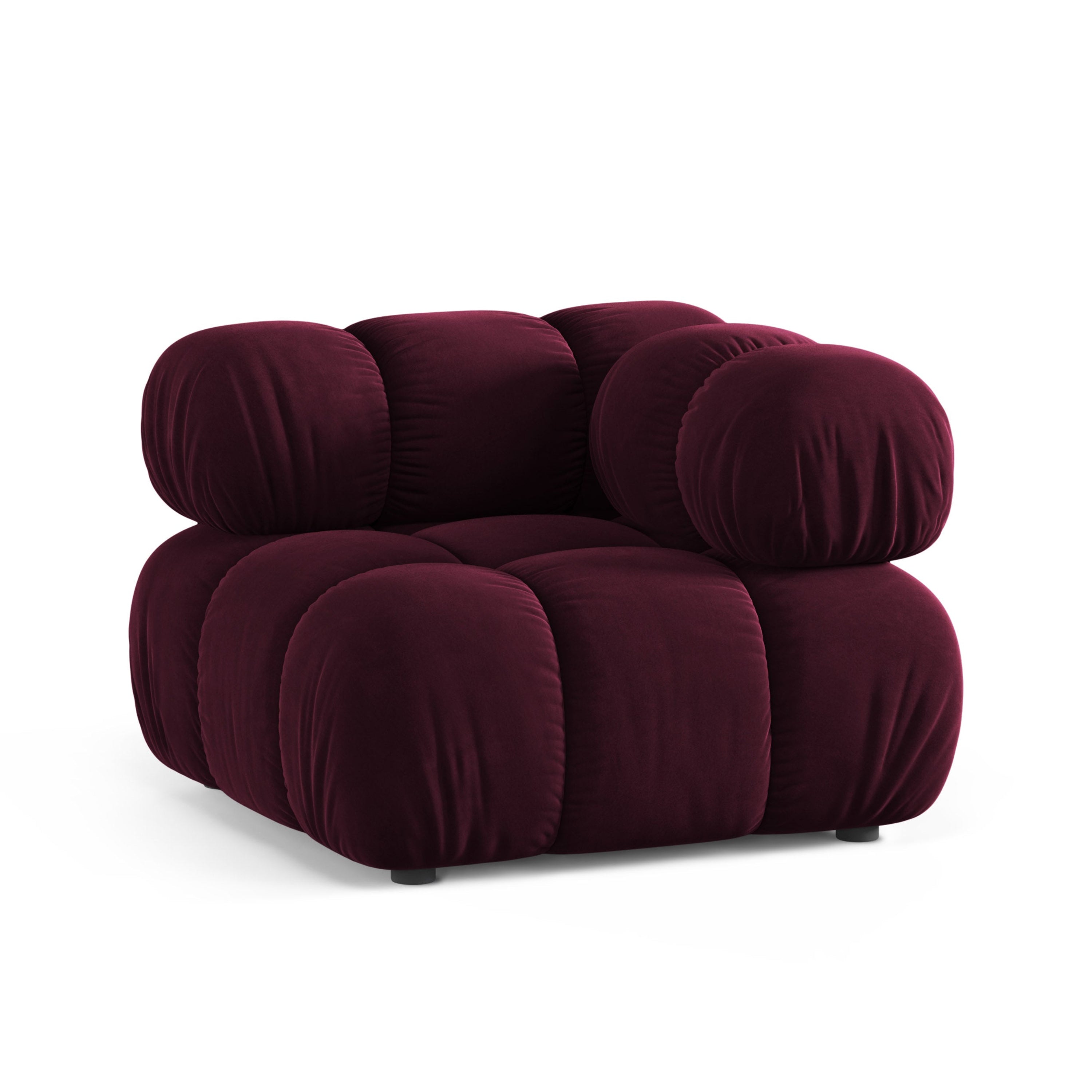 BELLIS Modular Sofa - Burgundy Velvet Corner Module