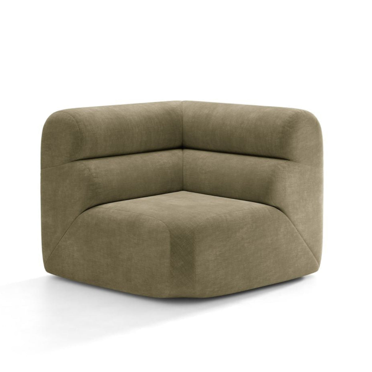 NEO Modular Sofa - Olive Green Chenille Corner Module