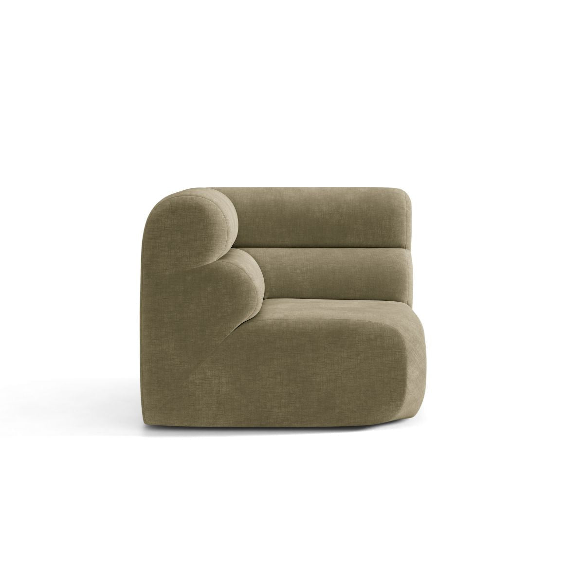 NEO Modular Sofa - Olive Green Chenille Corner Module