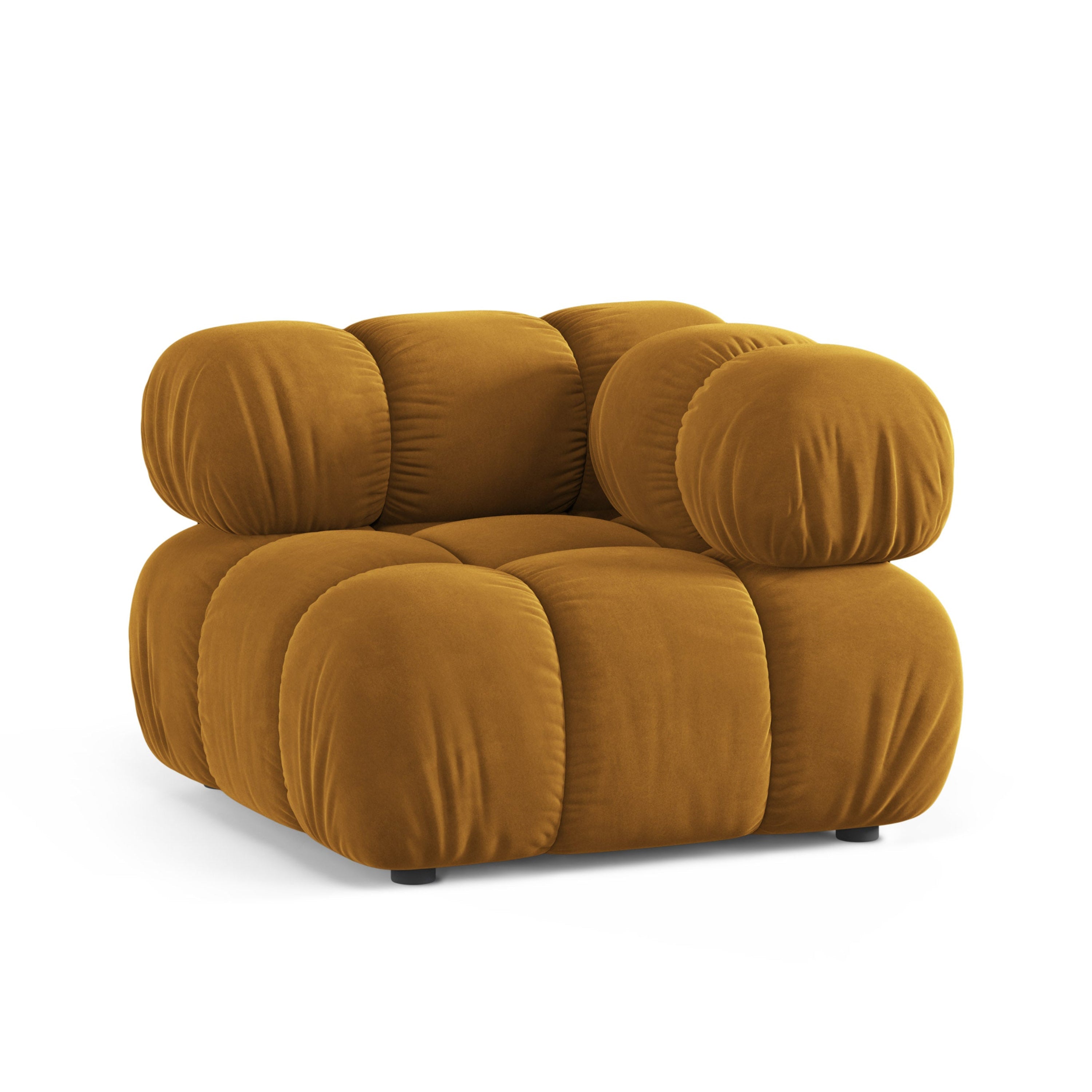 BELLIS Velvet Modular Sofa - Mustard Corner Module