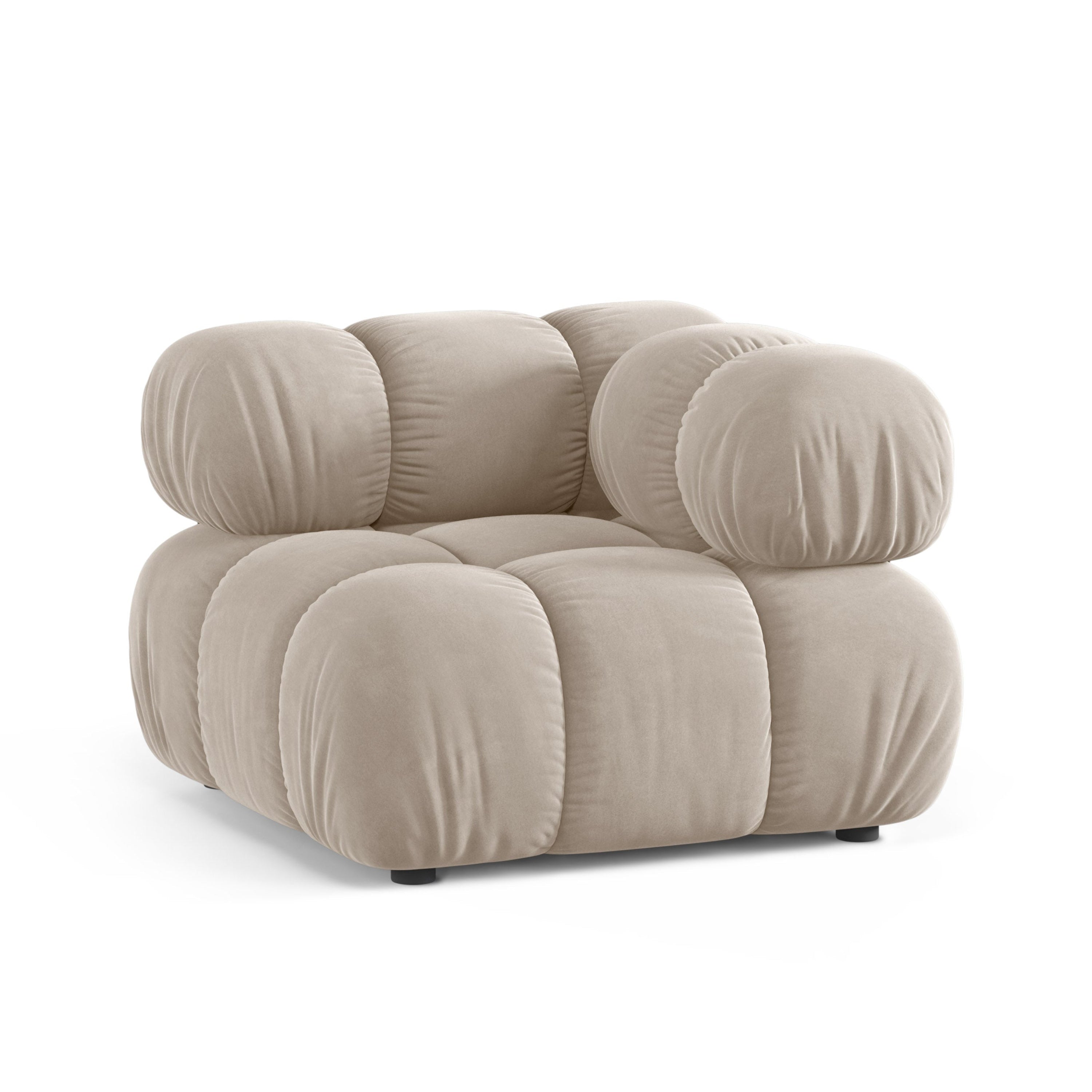 BELLIS Velvet Modular Sofa - Beige Corner Module