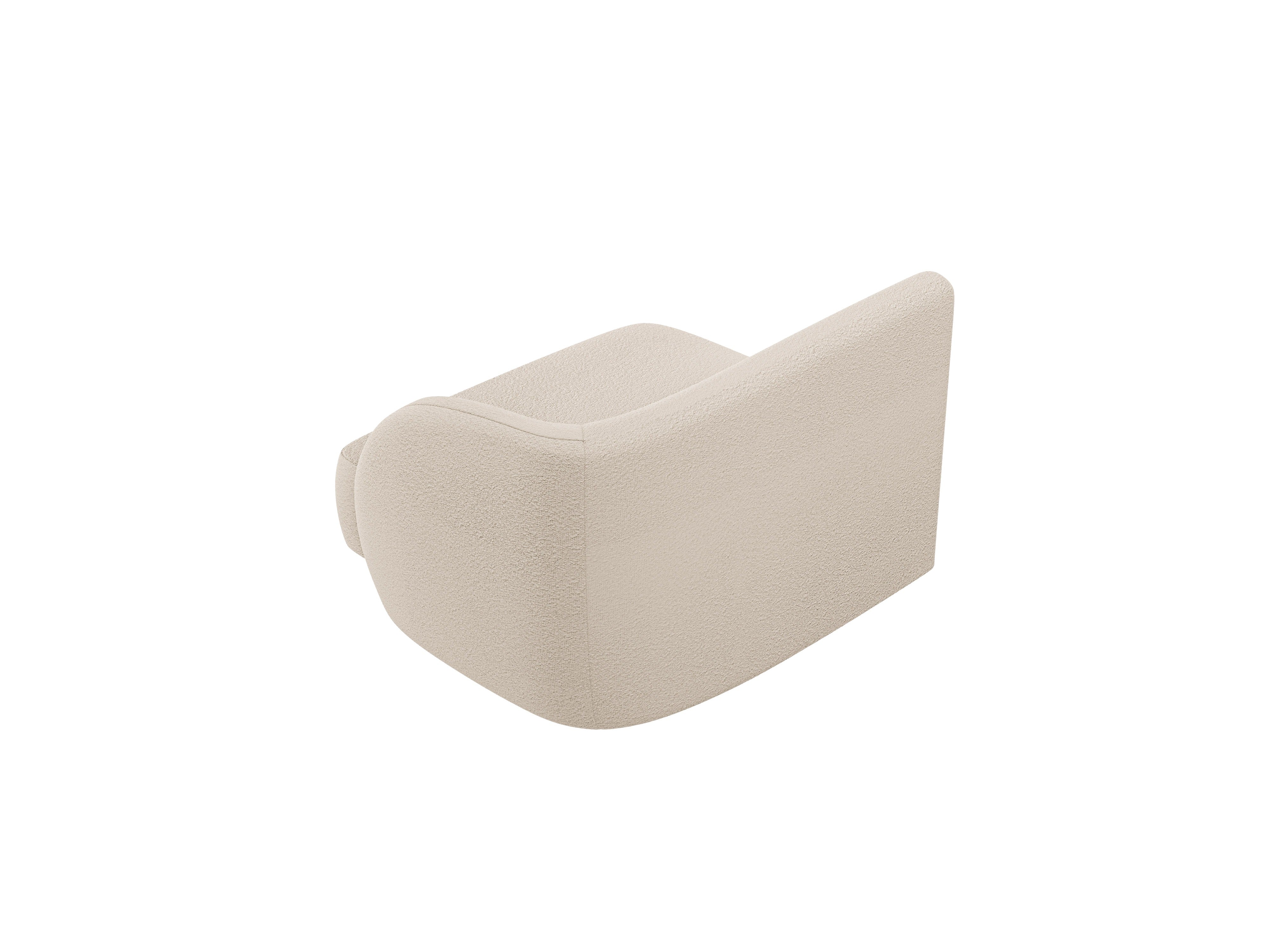 MILEY Modular Sofa - Right Side Module in Beige Boucle