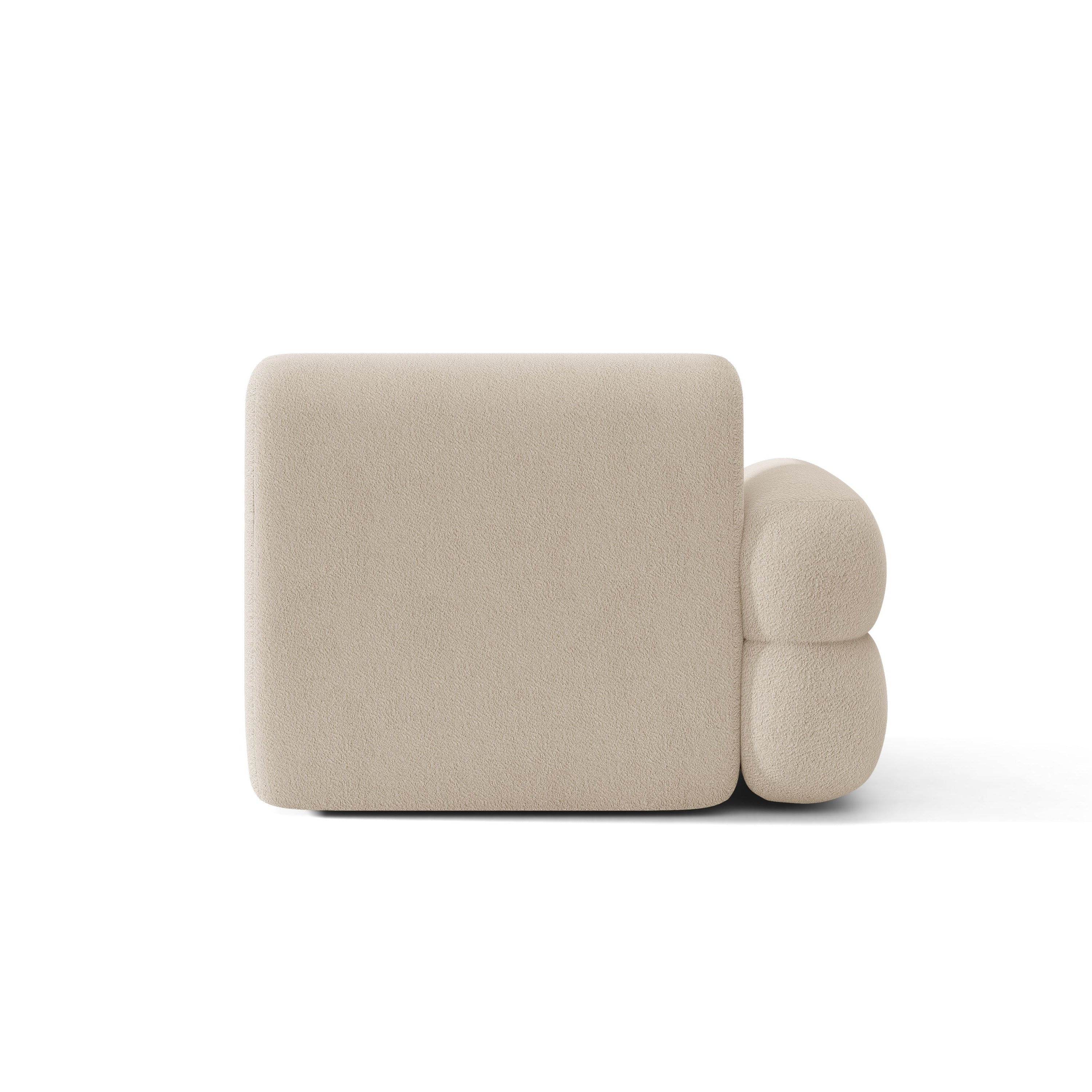 NEO Modular Sofa - Left Module in Beige Boucle