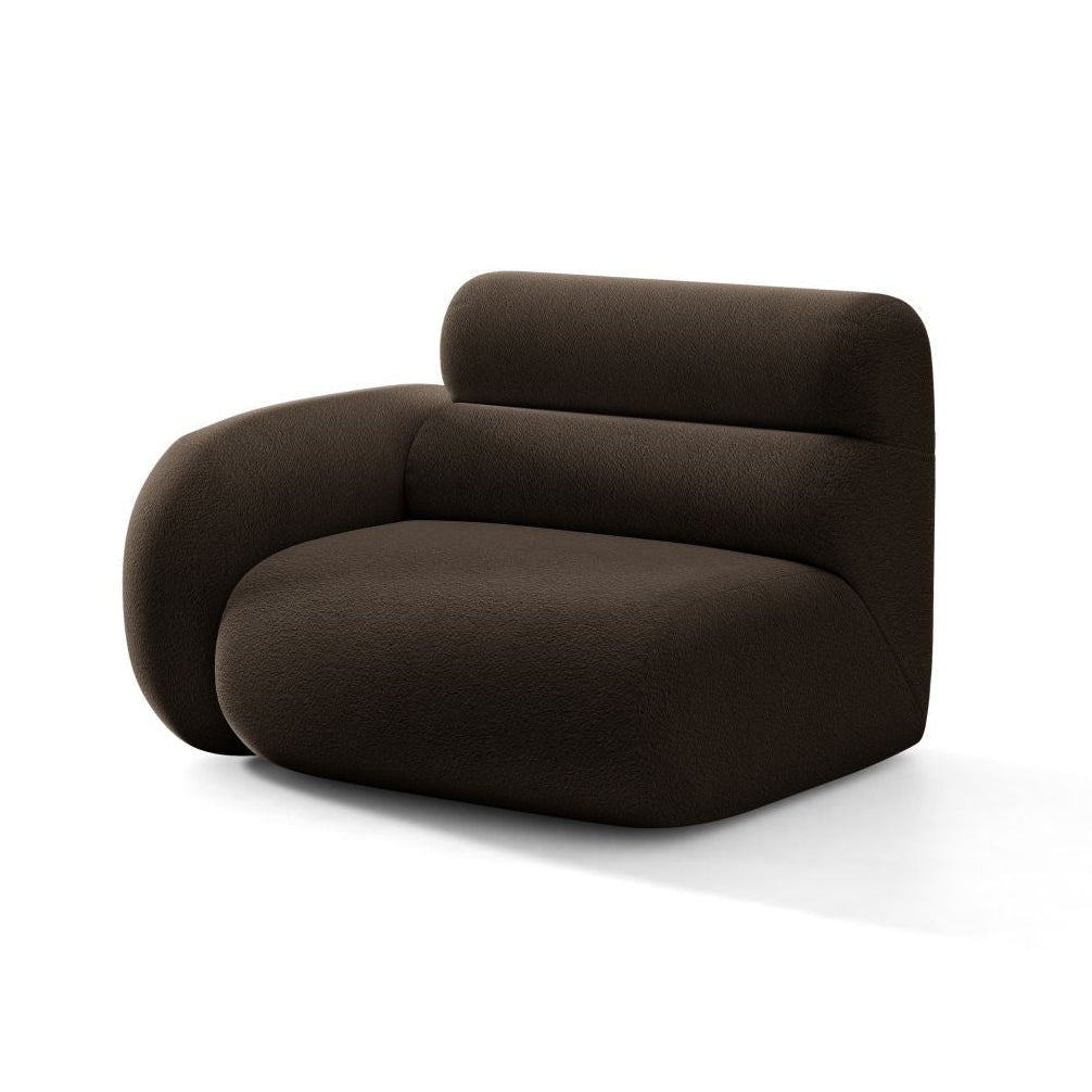 NEO Modular Sofa - Left Module in Brown Boucle