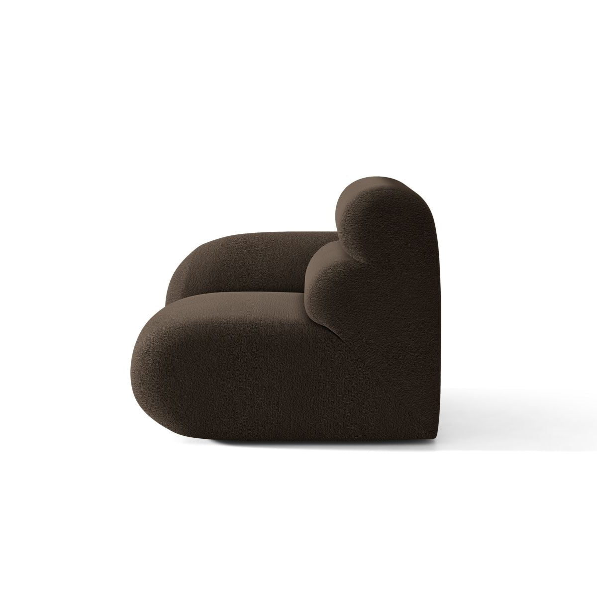 NEO Modular Sofa - Left Module in Brown Boucle