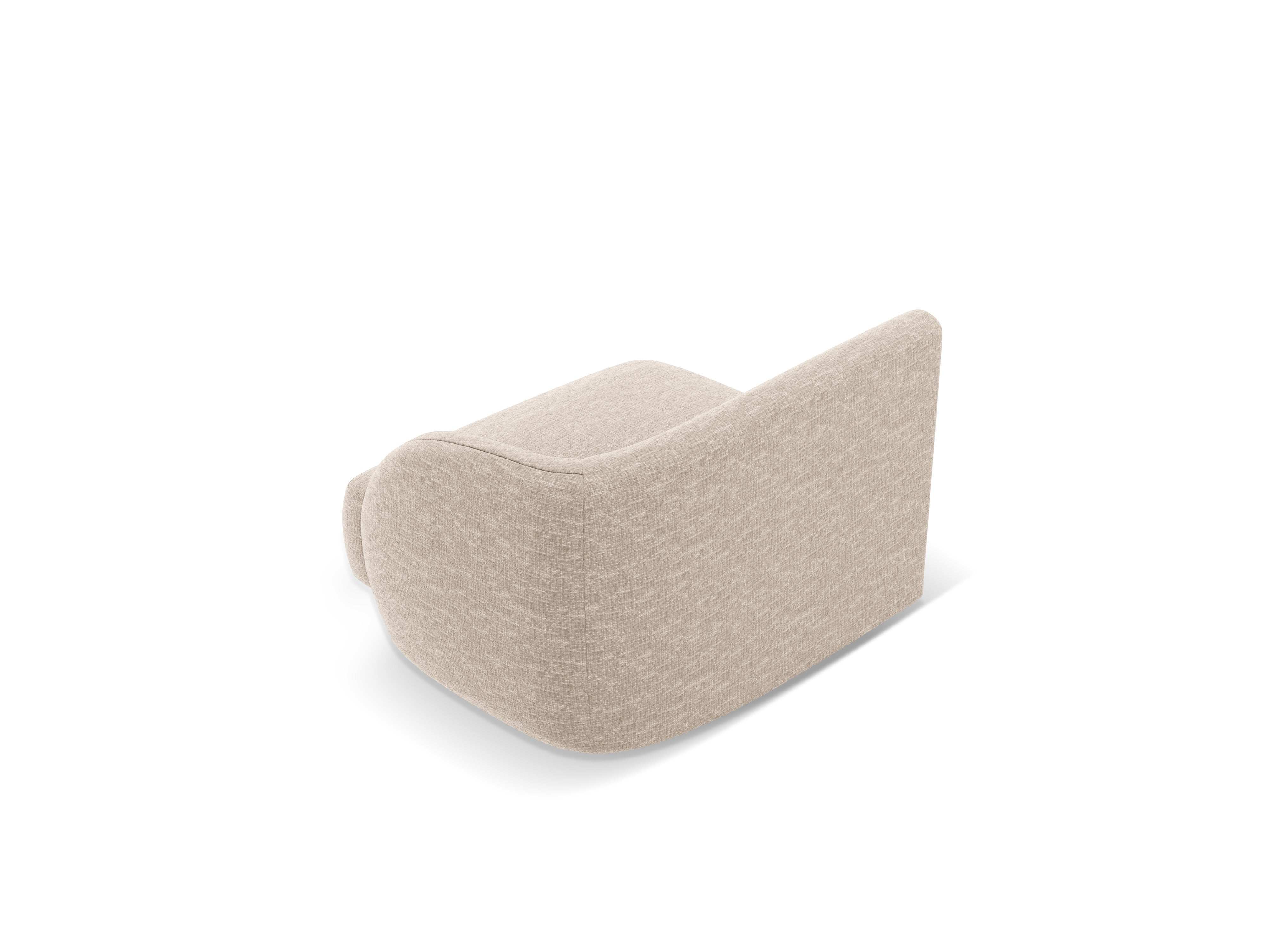 Modulsofa MILEY - rechte Modulkombination in seidigem beige Chenille