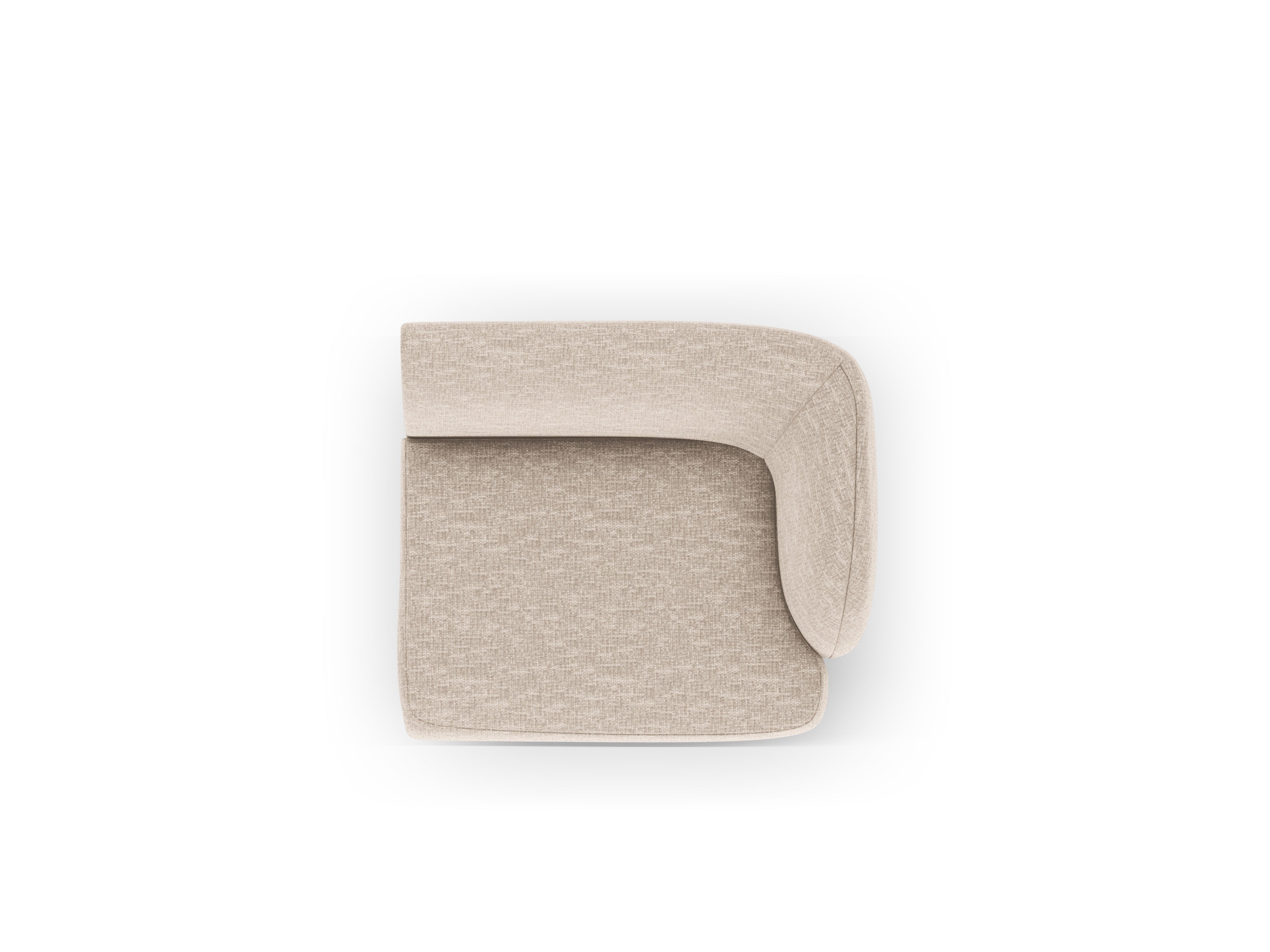 Modulsofa MILEY - rechte Modulkombination in seidigem beige Chenille