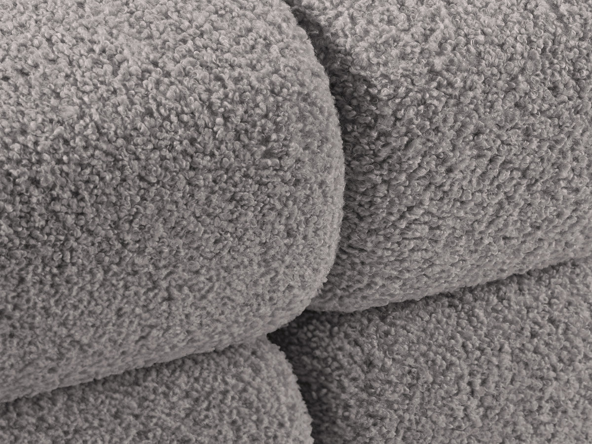BELLIS Modular Sofa - Left-Arm Module in Gray Boucle