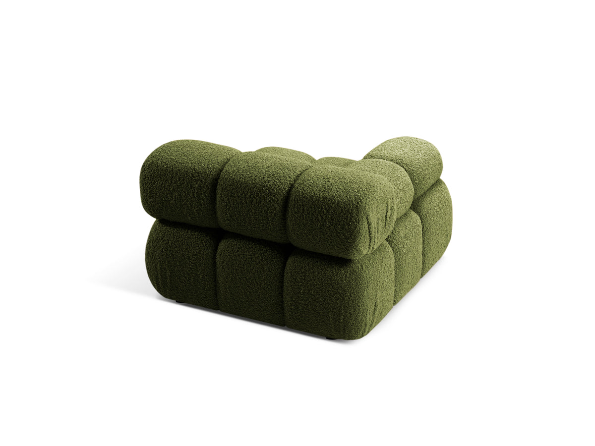BELLIS Modular Sofa - Left-Arm Green Boucle Module