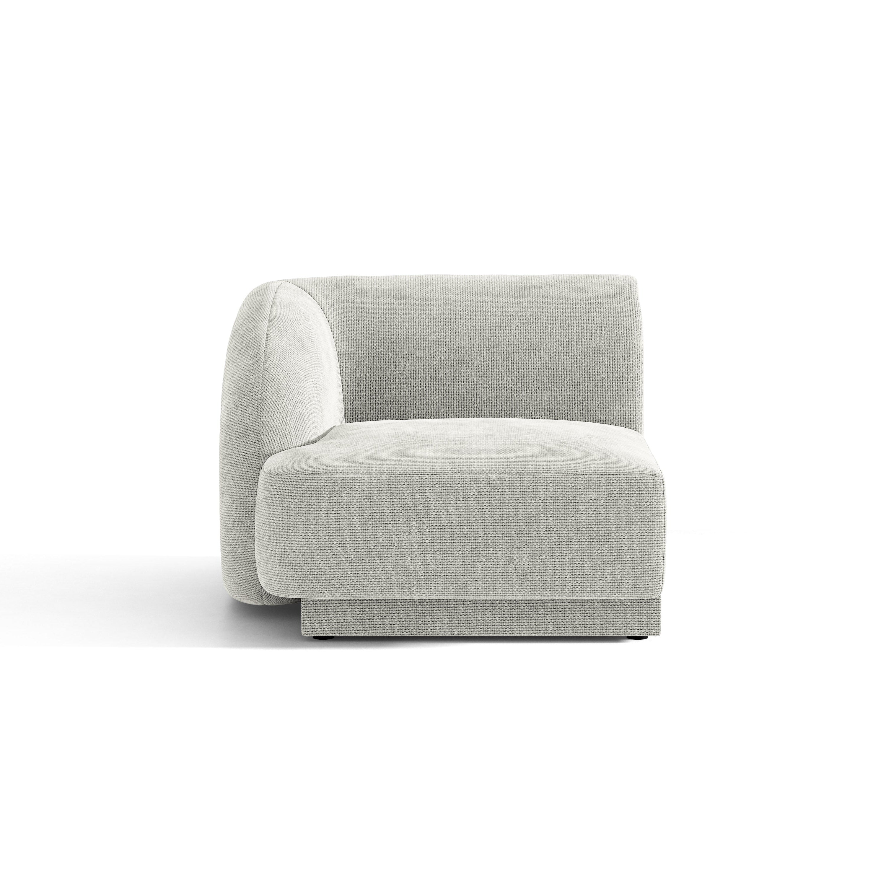 Sofa modułowa MILEY - moduł lewostronny szary szenil – Micadoni