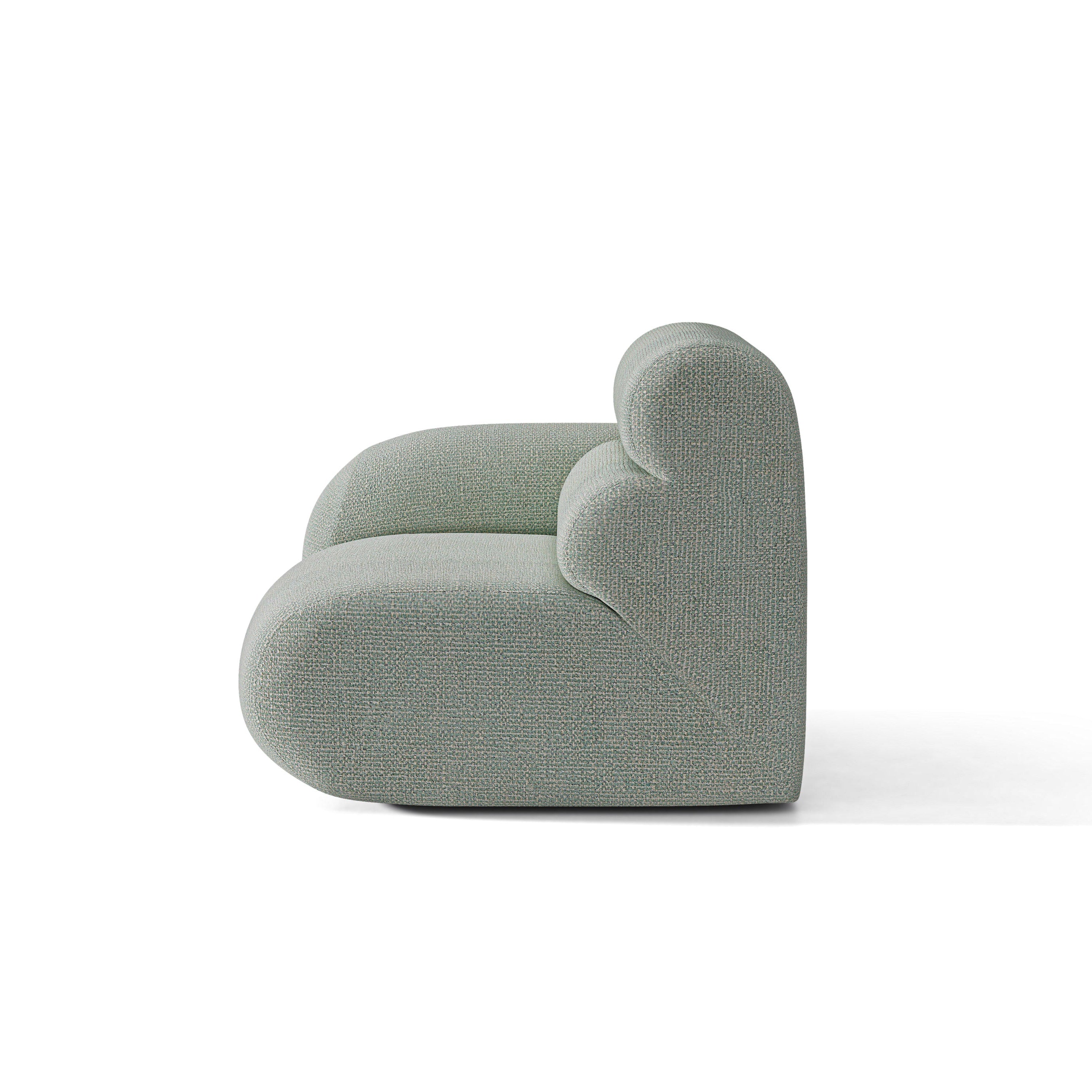 NEO Modular Sofa - Left-Arm Module in Blue Melange