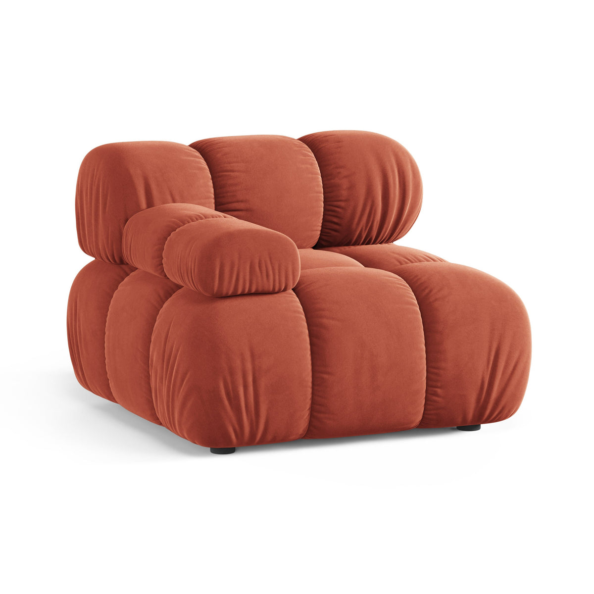 BELLIS Modular Sofa - Left-Arm Coral Velvet Module