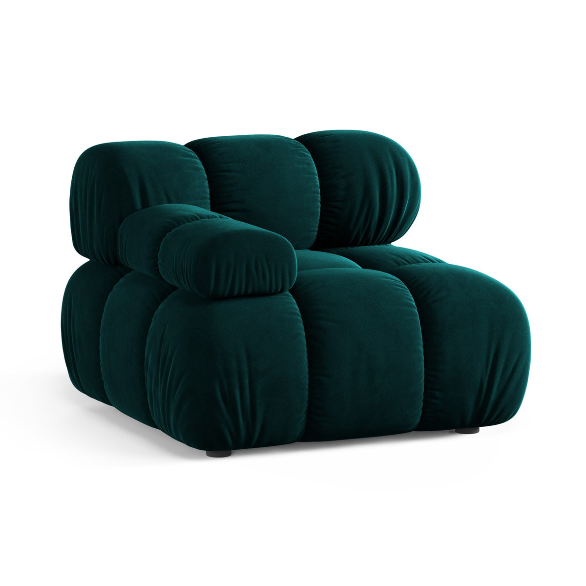 BELLIS Modular Sofa - Left-Arm Deep Module in Petrol Velvet