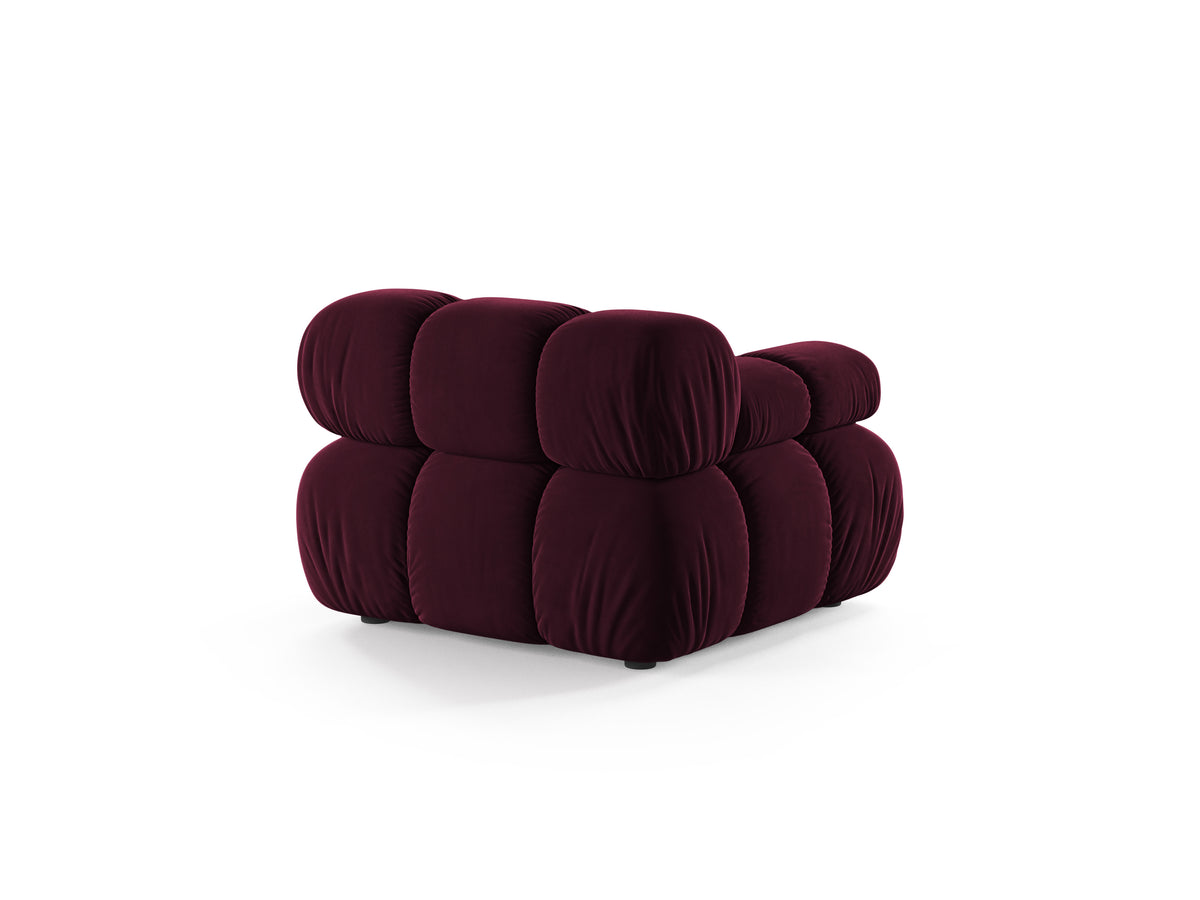 BELLIS Modular Sofa - Left-Arm Module in Burgundy Velvet