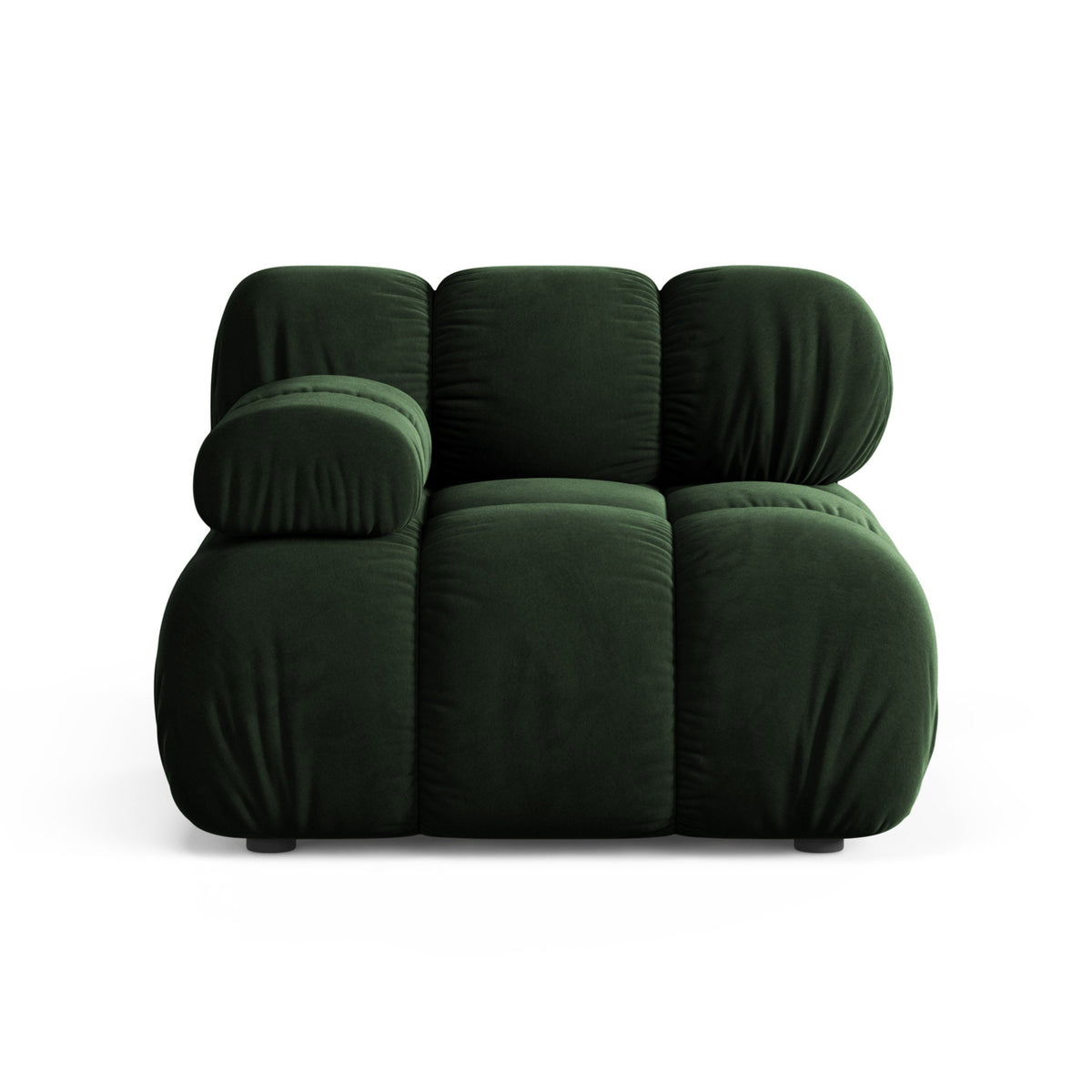 BELLIS Modular Sofa - Left-Arm Module in Bottle Green Velvet