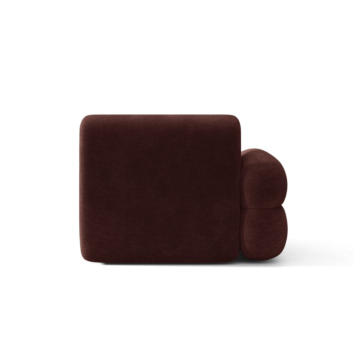 NEO Modular Sofa - Left-Arm Module in Cherry Chenille