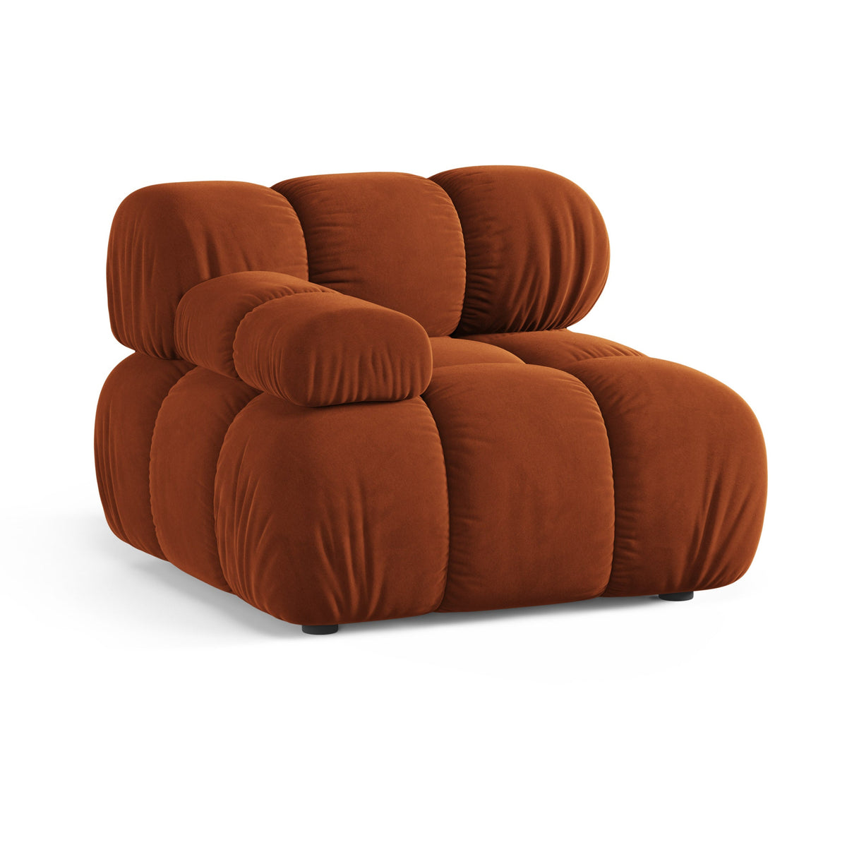 BELLIS Velvet Modular Sofa - Left-Arm Brick Module