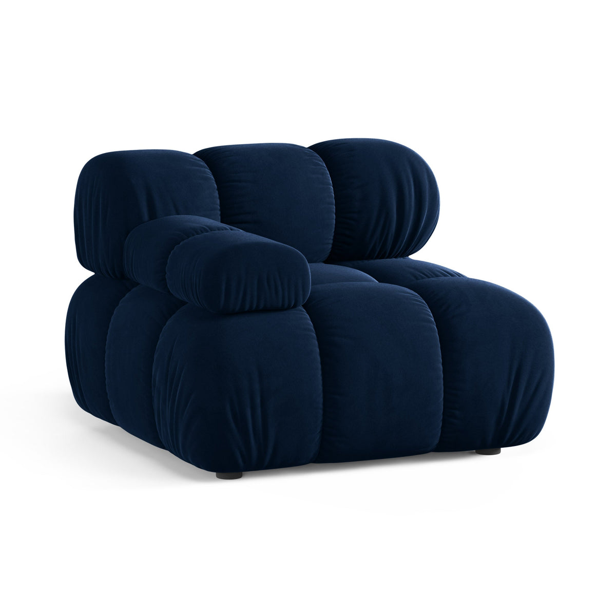 BELLIS Velvet Modular Sofa - Left Module in Royal Blue