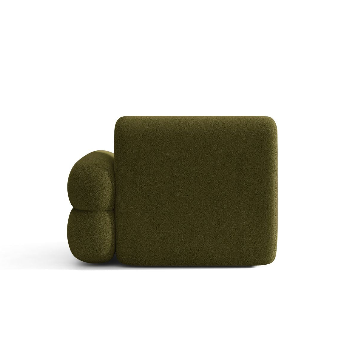 NEO Modular Sofa - Right Side Module in Olive Boucle