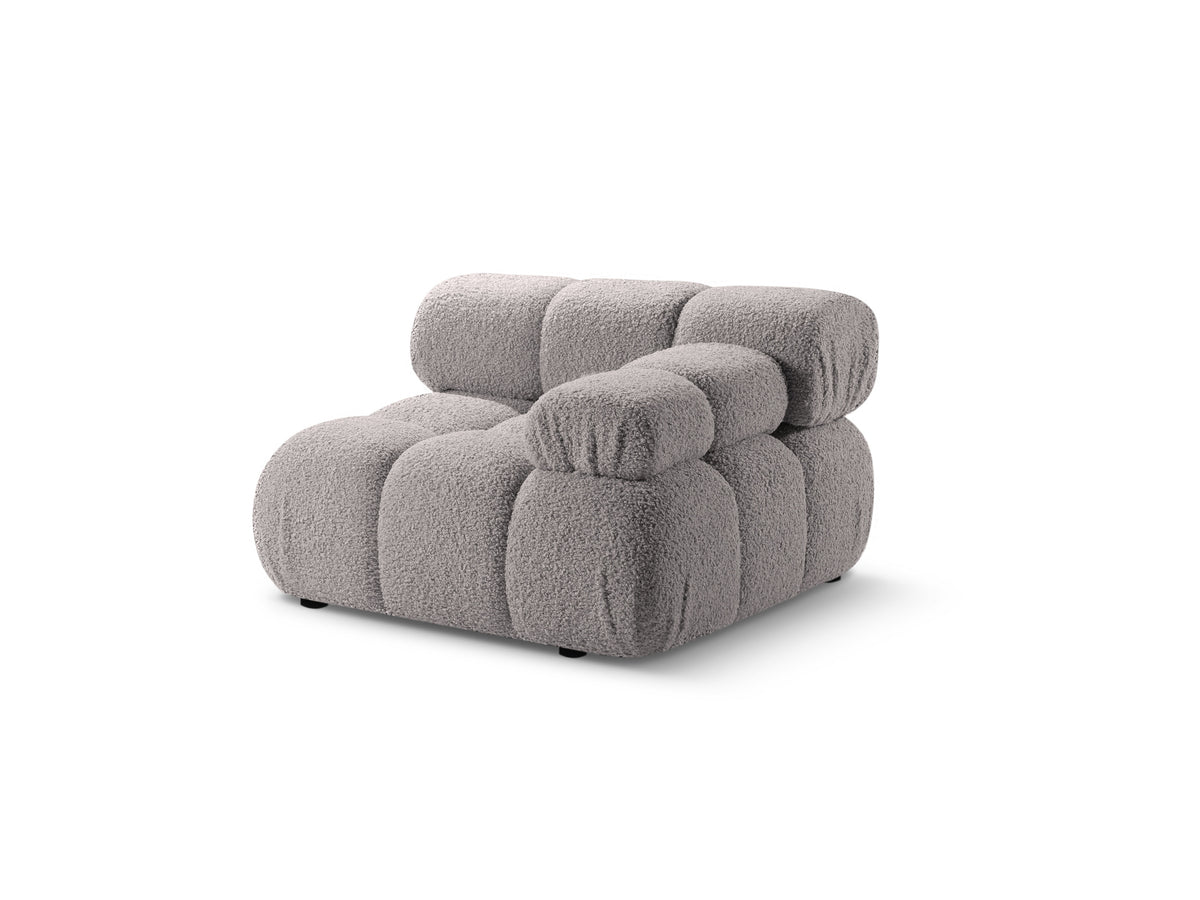 BELLIS Modular Sofa - Right Side Module in Gray Boucle