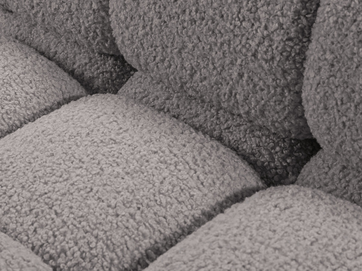 BELLIS Modular Sofa - Right Side Module in Gray Boucle