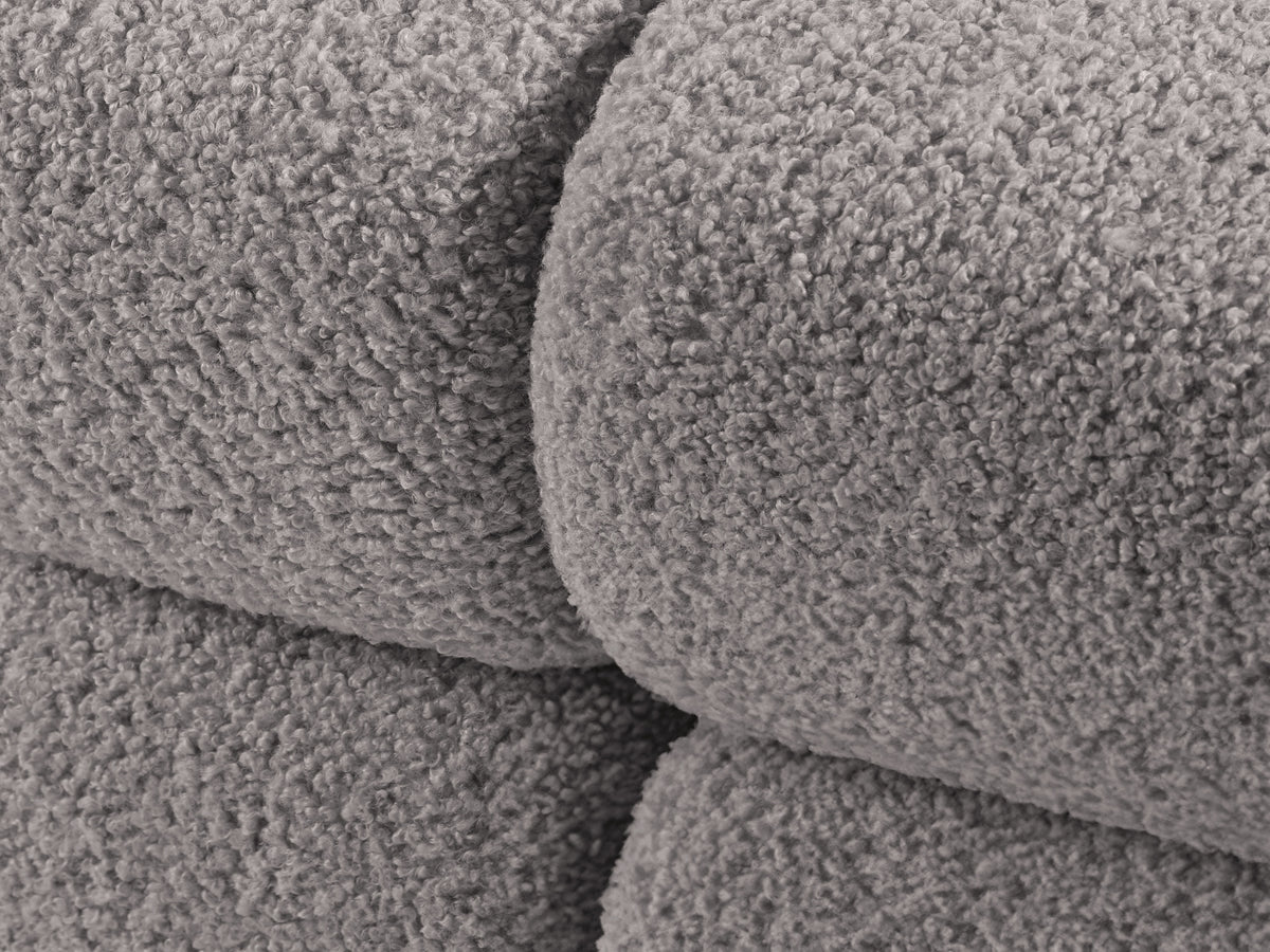 BELLIS Modular Sofa - Right Side Module in Gray Boucle