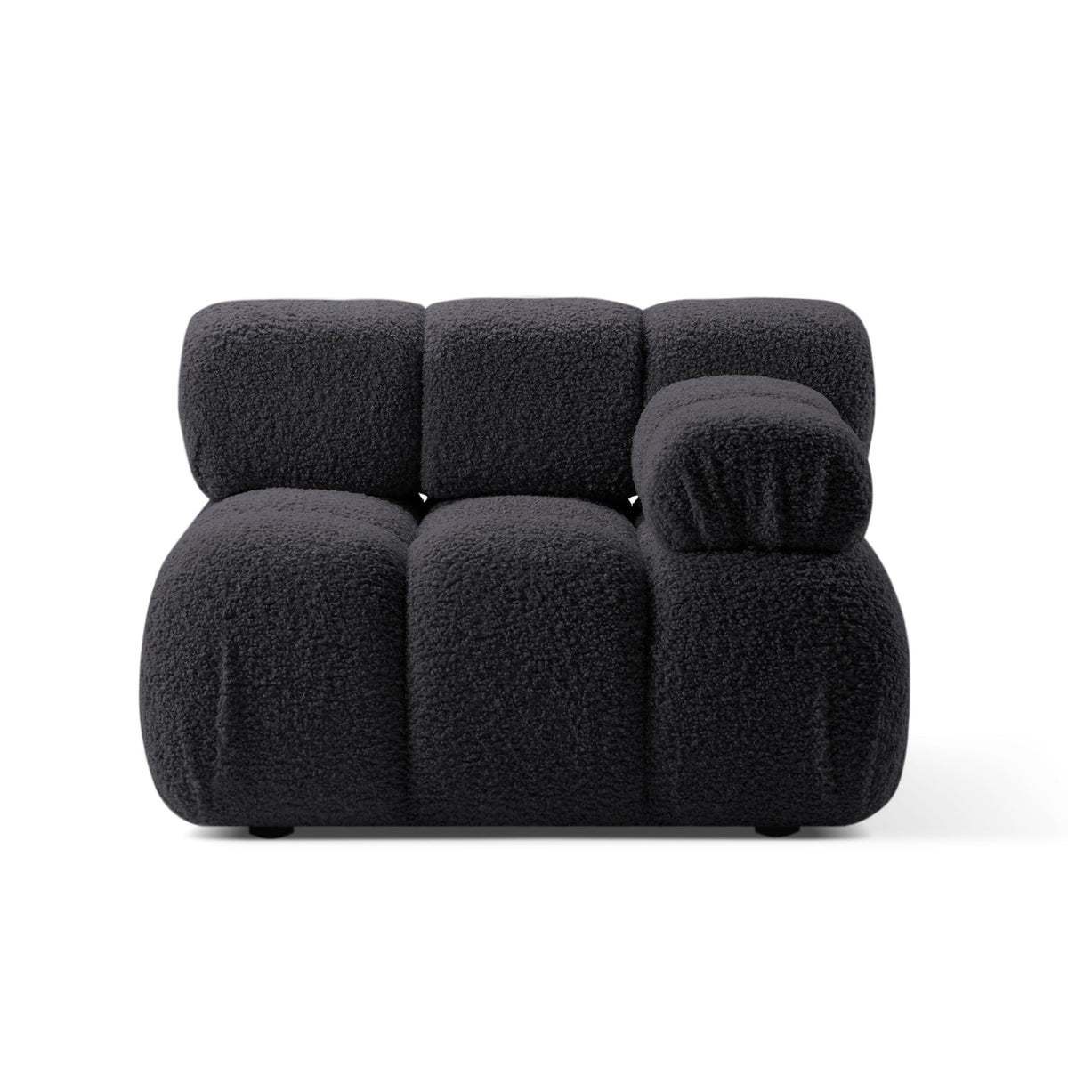 BELLIS Modular Sofa - Right Side Module in Graphite Boucle