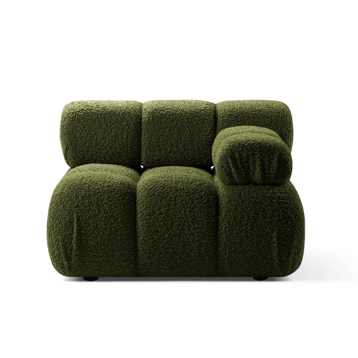 BELLIS Modular Sofa - Right Module in Green Boucle