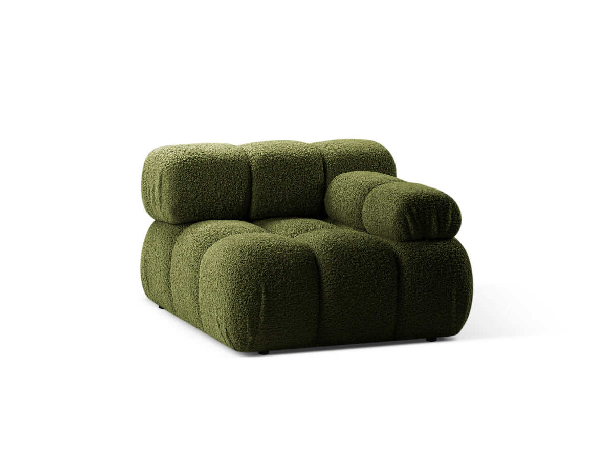 BELLIS Modular Sofa - Right Module in Green Boucle