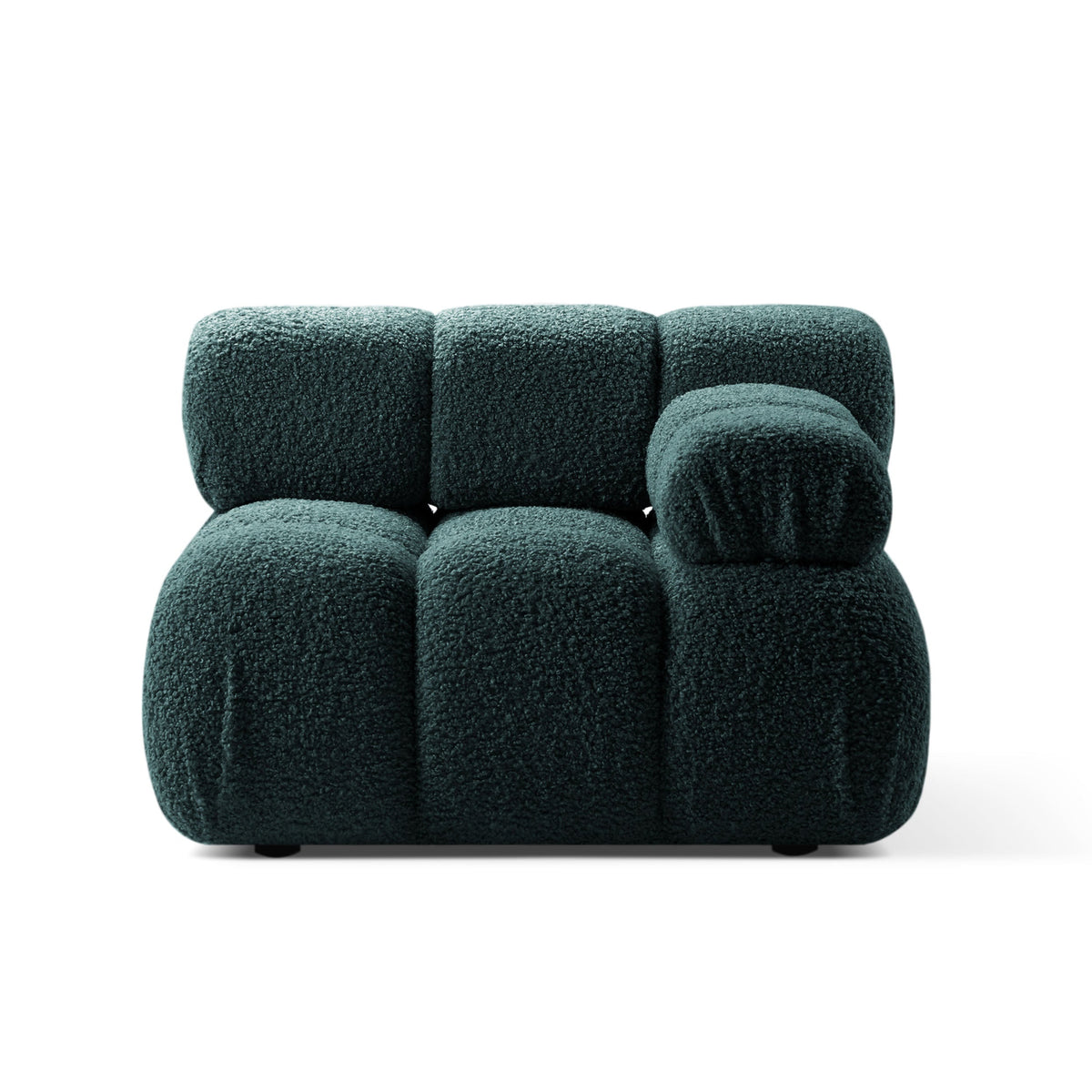 BELLIS Modular Sofa - Right Module in Petrol Blue Boucle