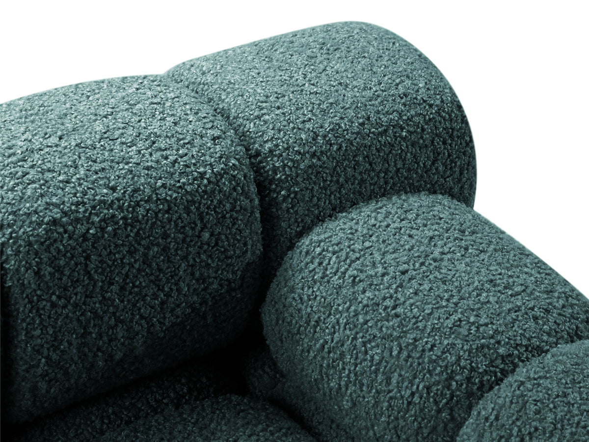 BELLIS Modular Sofa - Right Module in Petrol Blue Boucle
