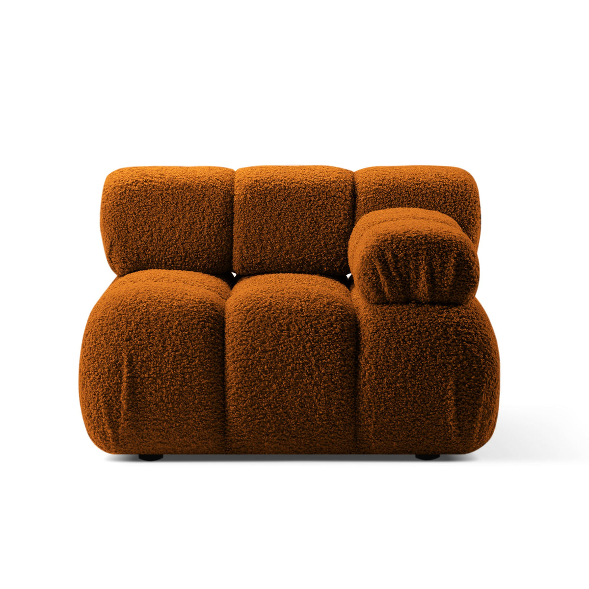 BELLIS Modular Sofa - Right Side Module in Brick Boucle