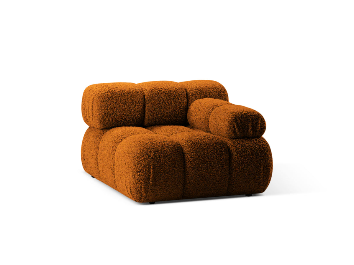 BELLIS Modular Sofa - Right Side Module in Brick Boucle