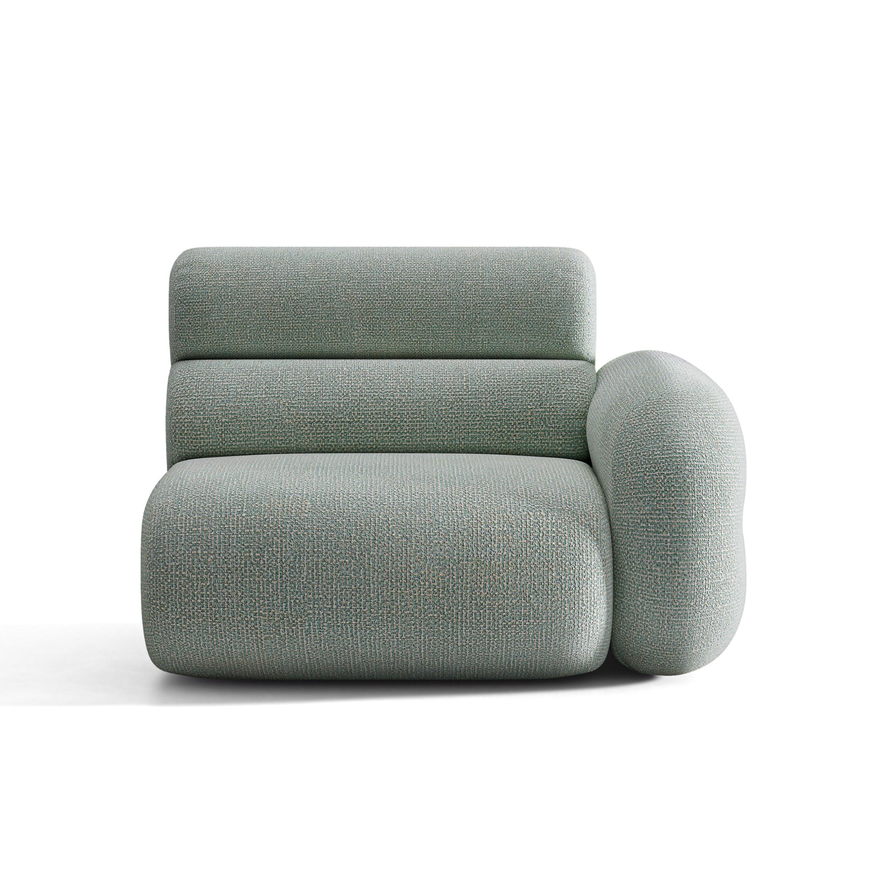 NEO Modular Sofa - Right Side Module in Blue Melange