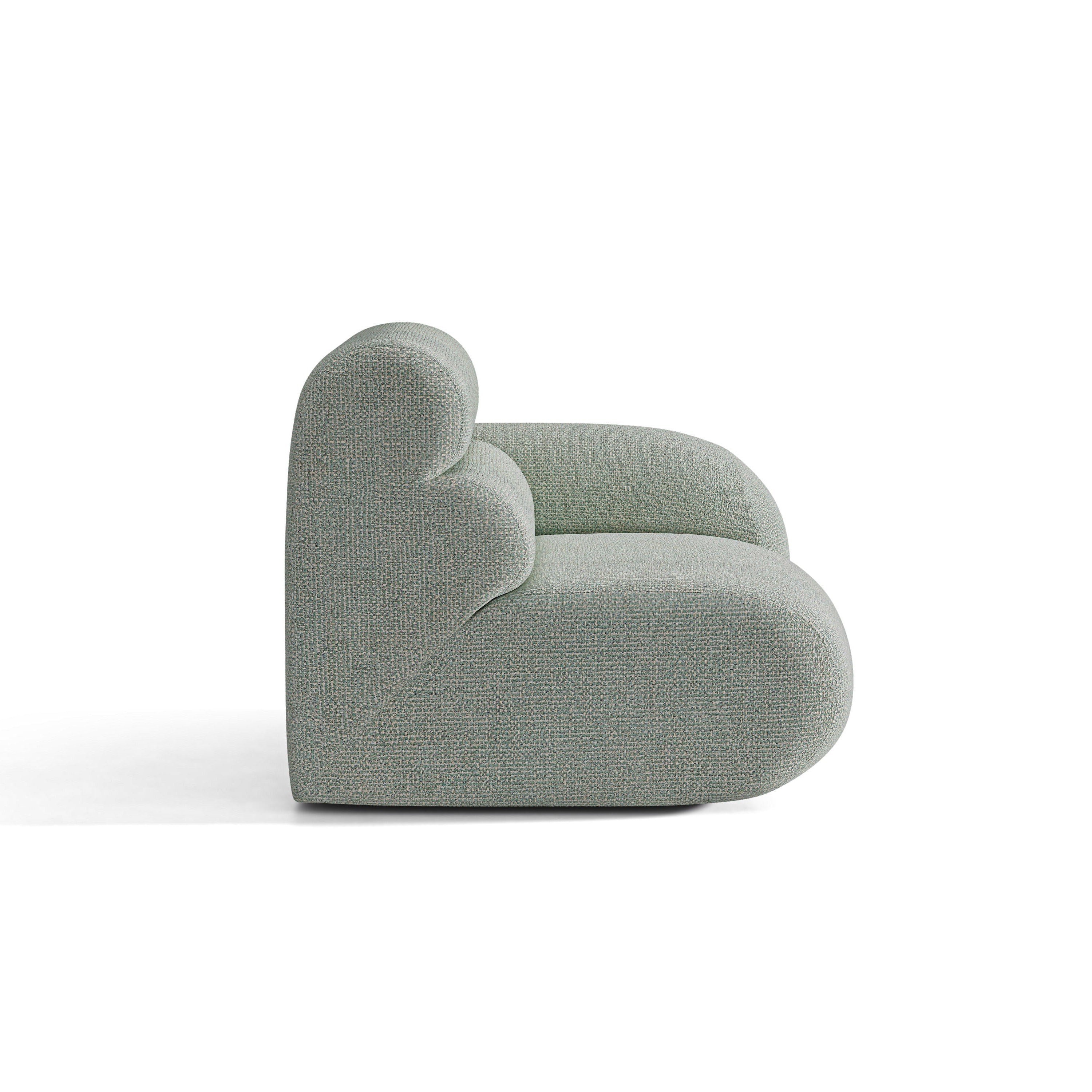 NEO Modular Sofa - Right Side Module in Blue Melange