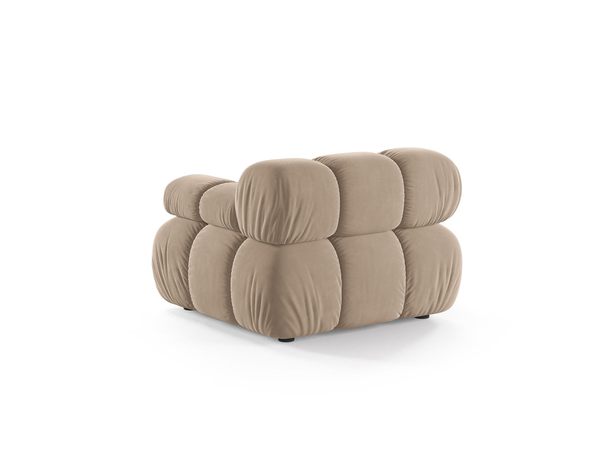 BELLIS Modular Sofa - Right-side Module in Beige Velvet