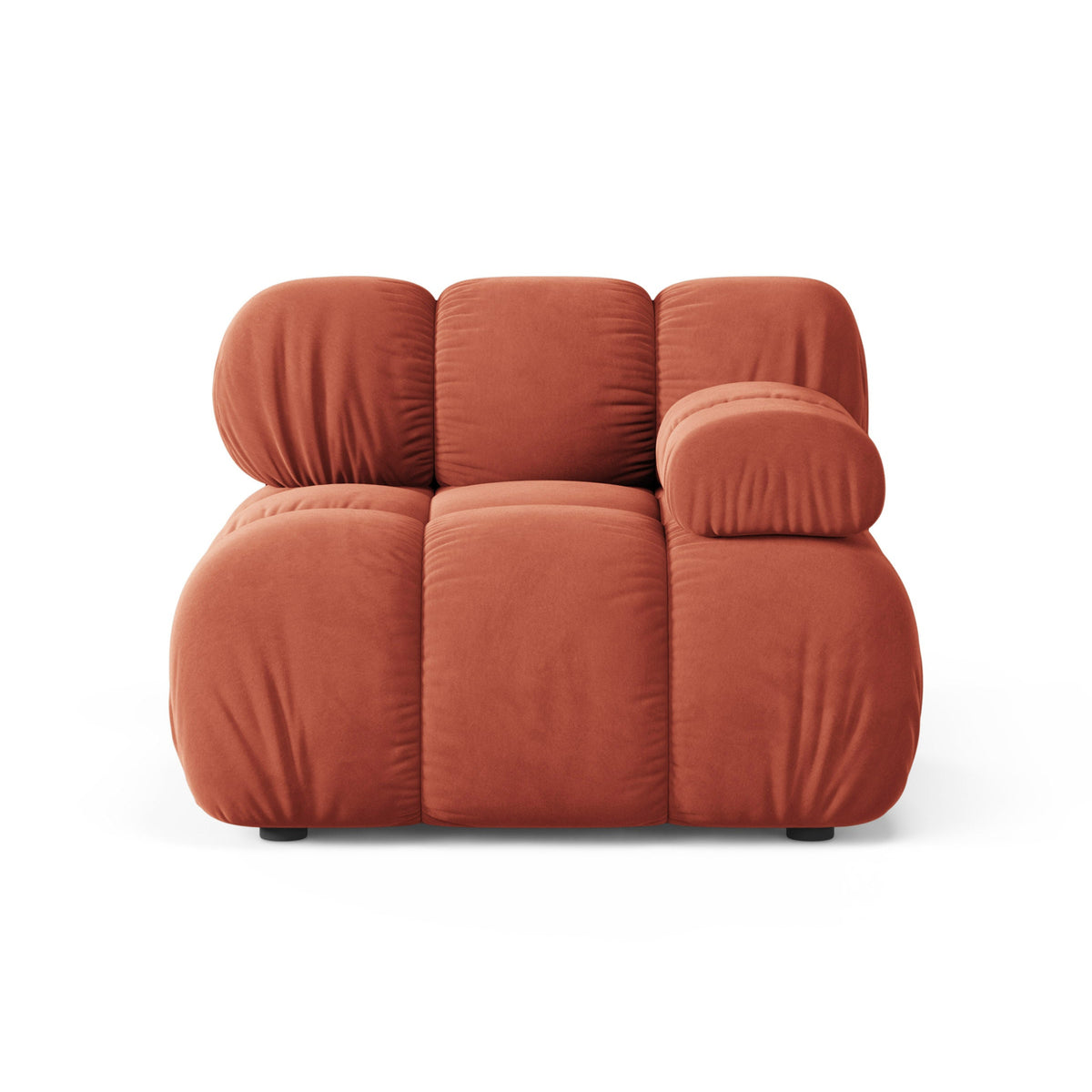 BELLIS Modular Sofa - Right Side Module in Coral Velvet
