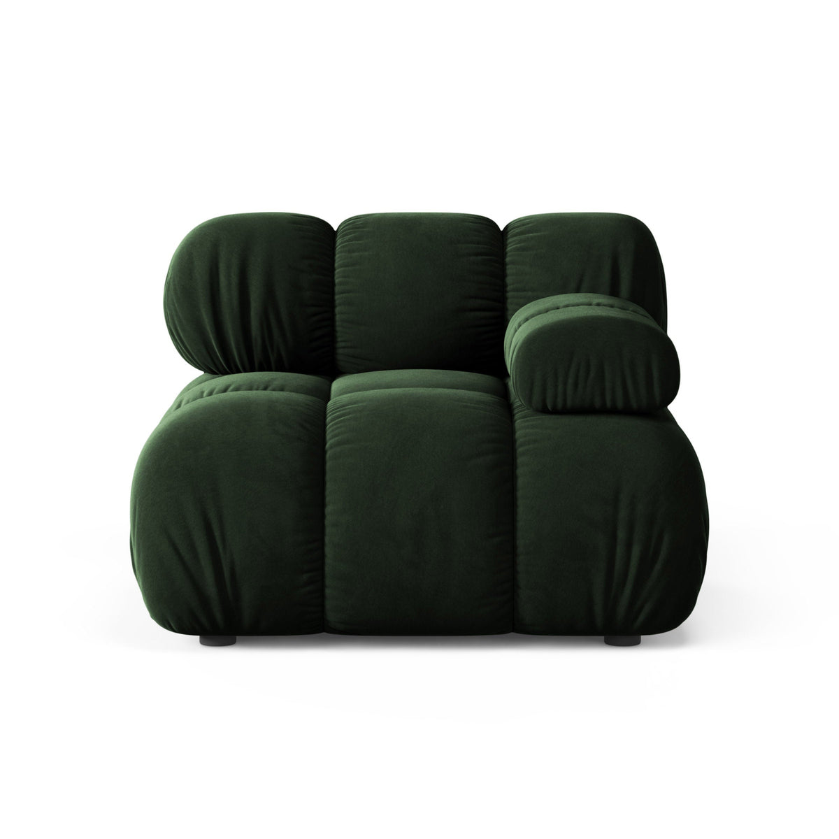 BELLIS Modular Sofa - Right Module in Bottle Green Velvet