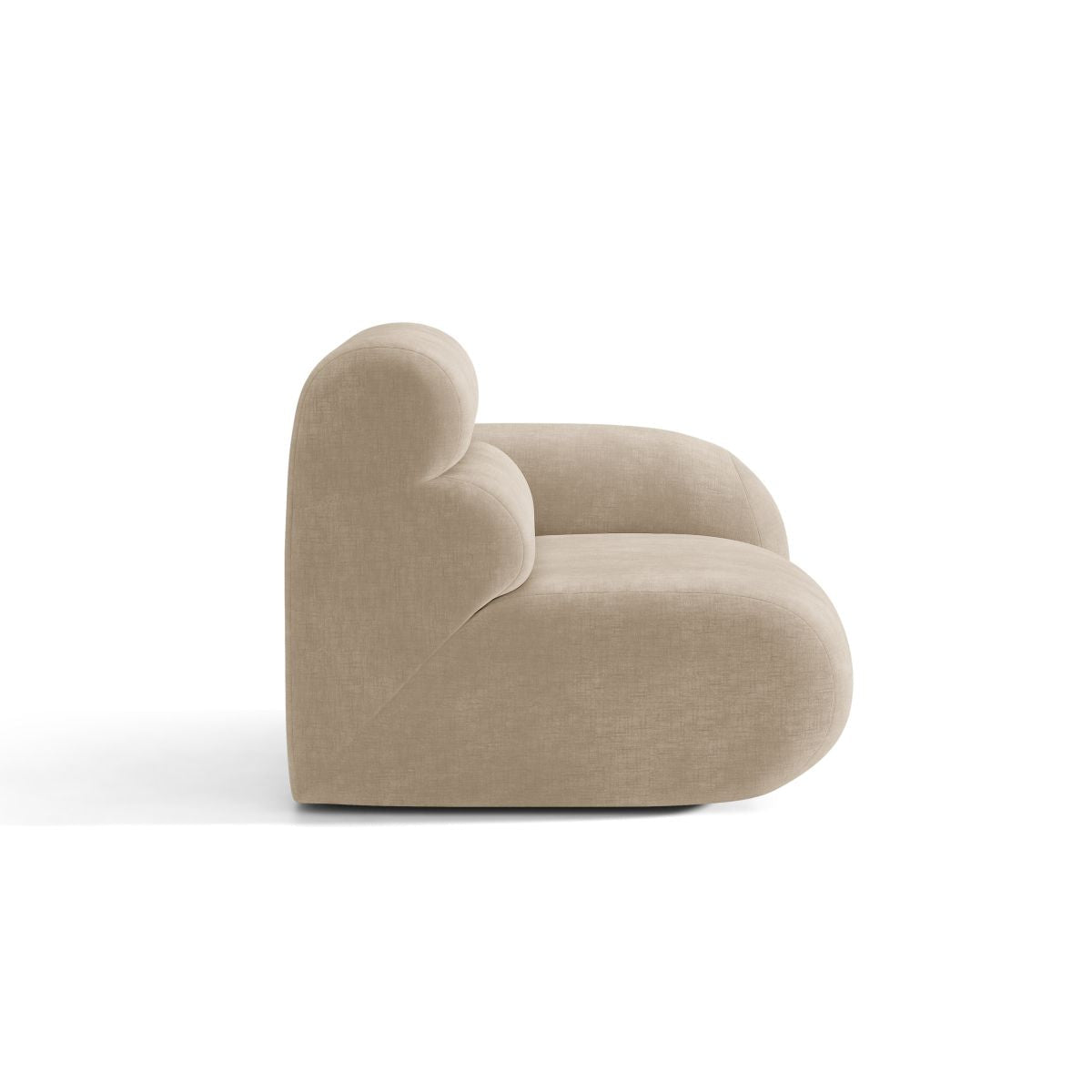 NEO Modular Sofa - Right Side Module in Beige Chenille