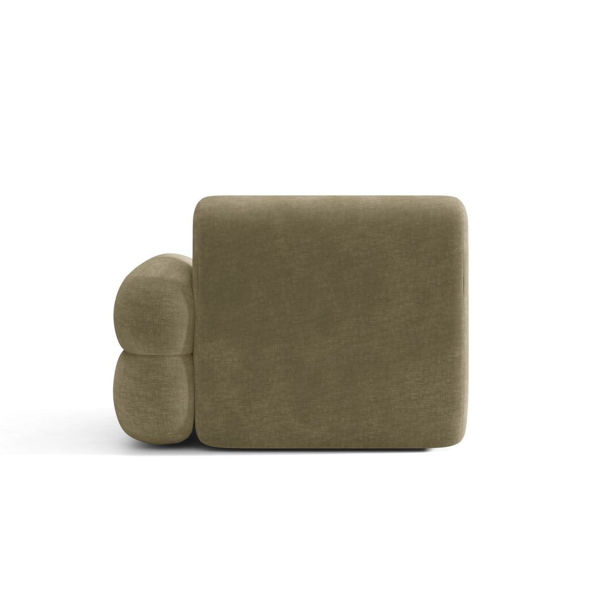 NEO Modular Sofa - Right-side Module in Olive Chenille