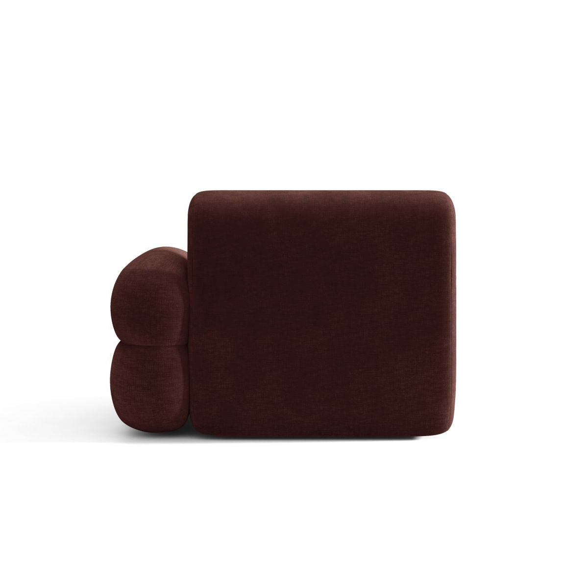 NEO Modular Sofa - Right Side Module in Cherry Chenille