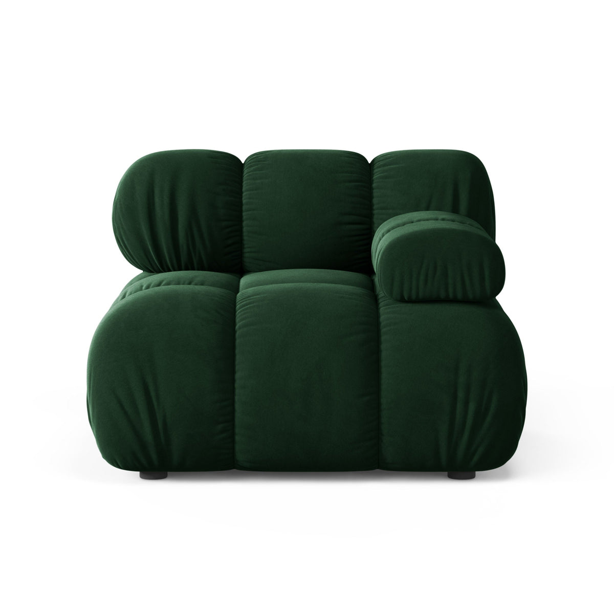 BELLIS Velvet Modular Sofa - Right Module in Bottle Green