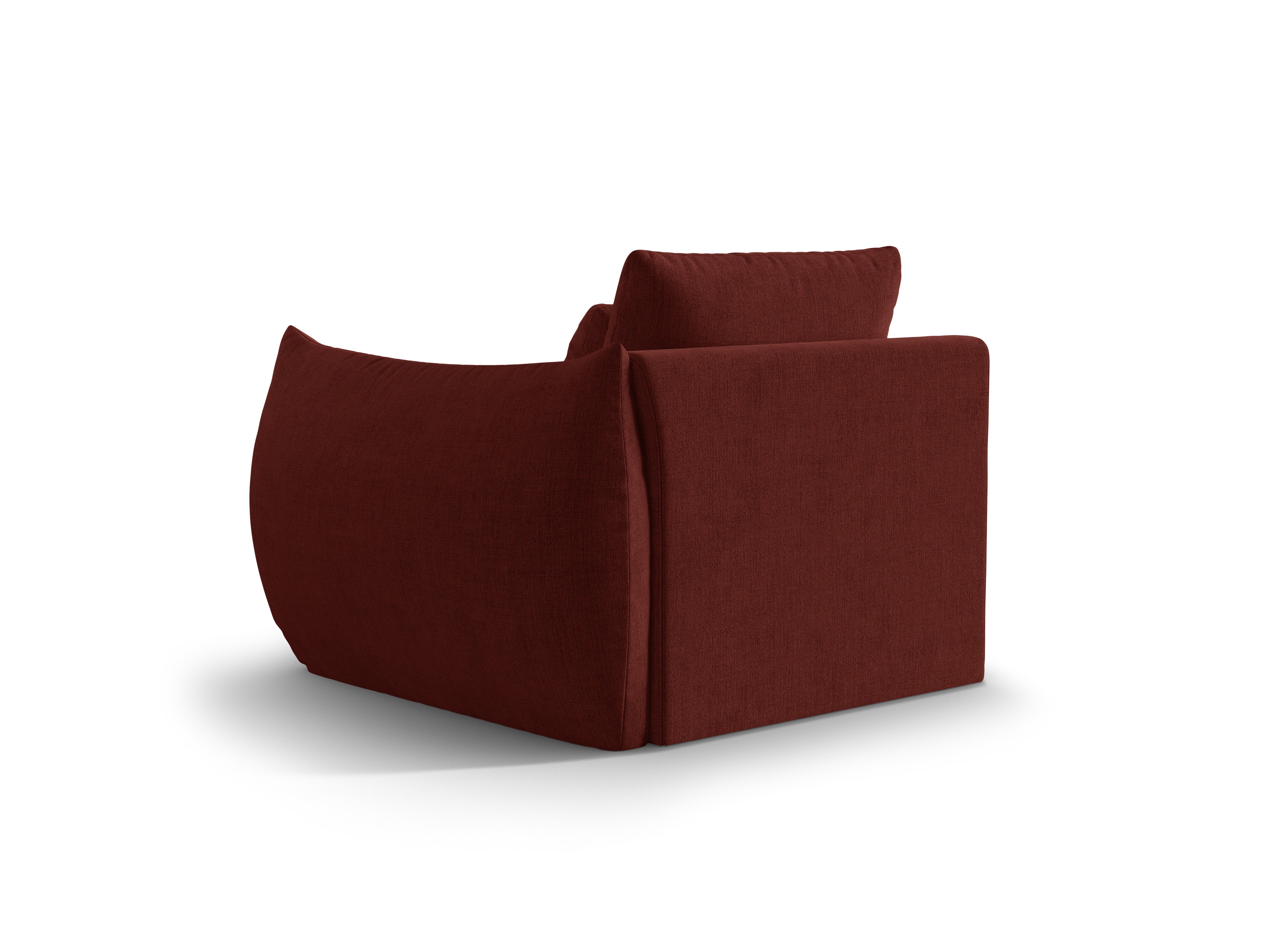 Sofa modułowa BLOOM - element prawostronny czerwony szenil