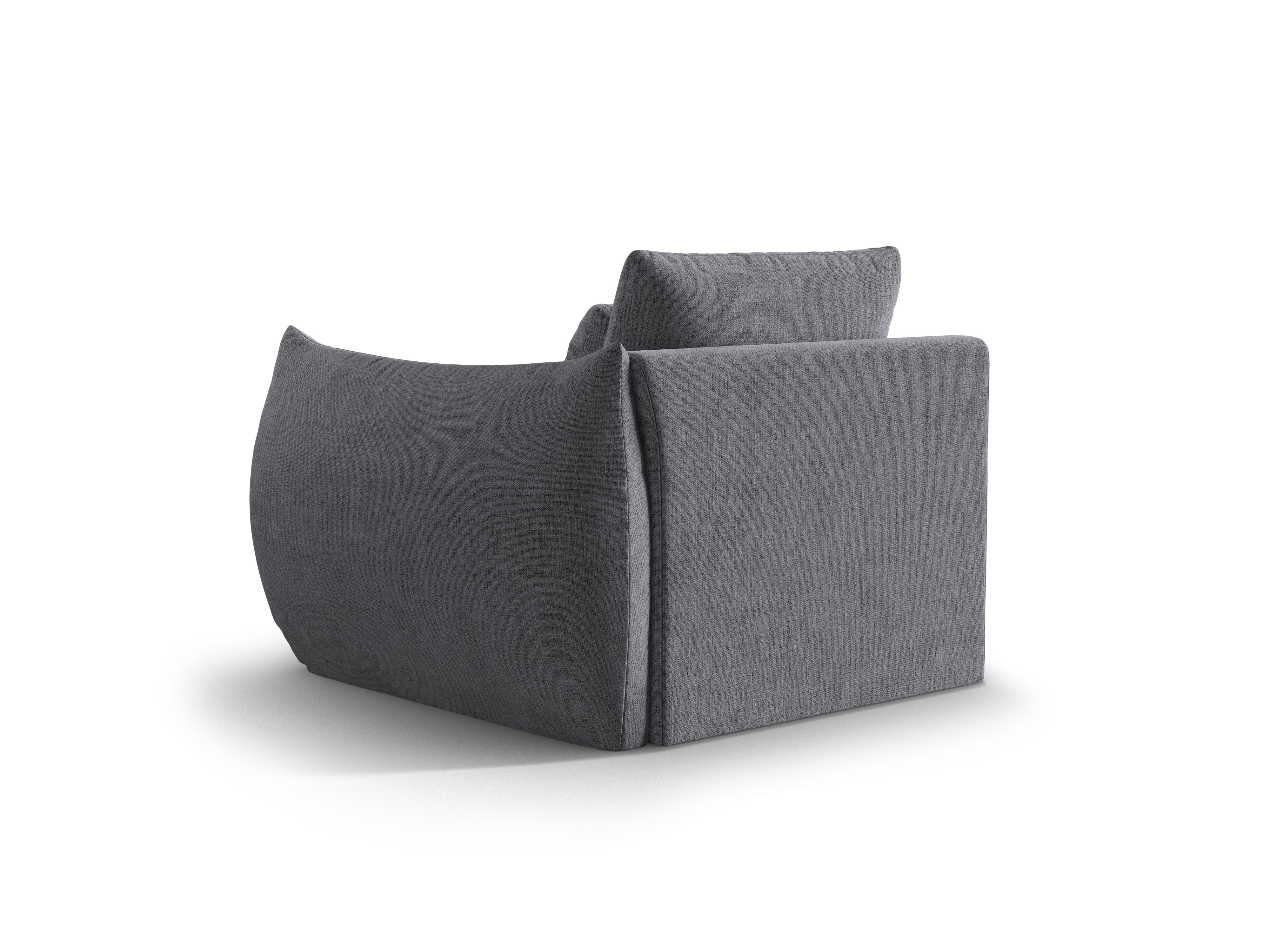 Sofa modułowa BLOOM - element prawostronny szary szenil